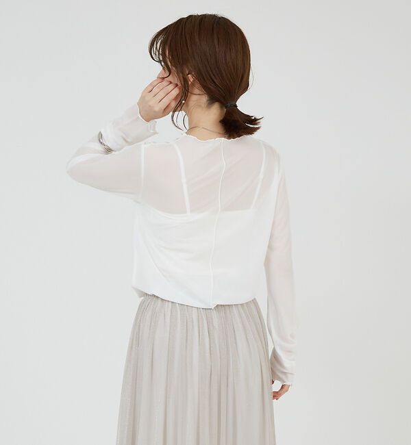 abahouse mavie「シアーメロウプルオーバー」|Tシャツ・カットソー|