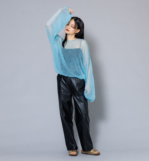 NOMINE「フェイクレザーハイウエストパンツ」|その他|