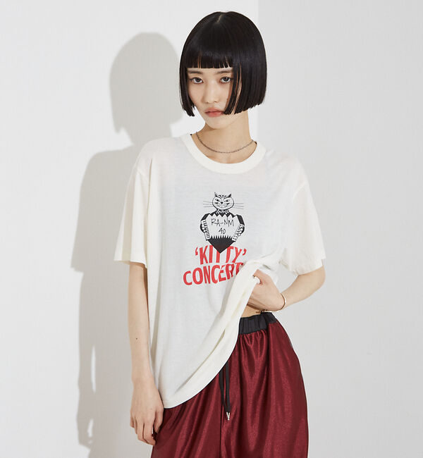 NOMINE「【RUSSELL/ラッセル別注】 CAT/猫 モチーフ Tシャツ」|Tシャツ・カットソー|
