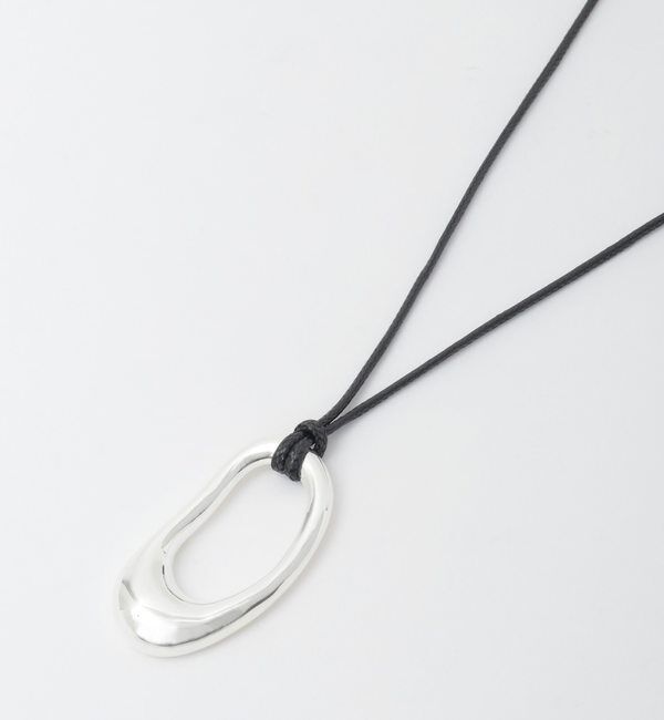 Liesse「【JAMIRAY/ジャミレイ】BEAN MOTIF CORD NECKLACE」|ネックレス|シルバー