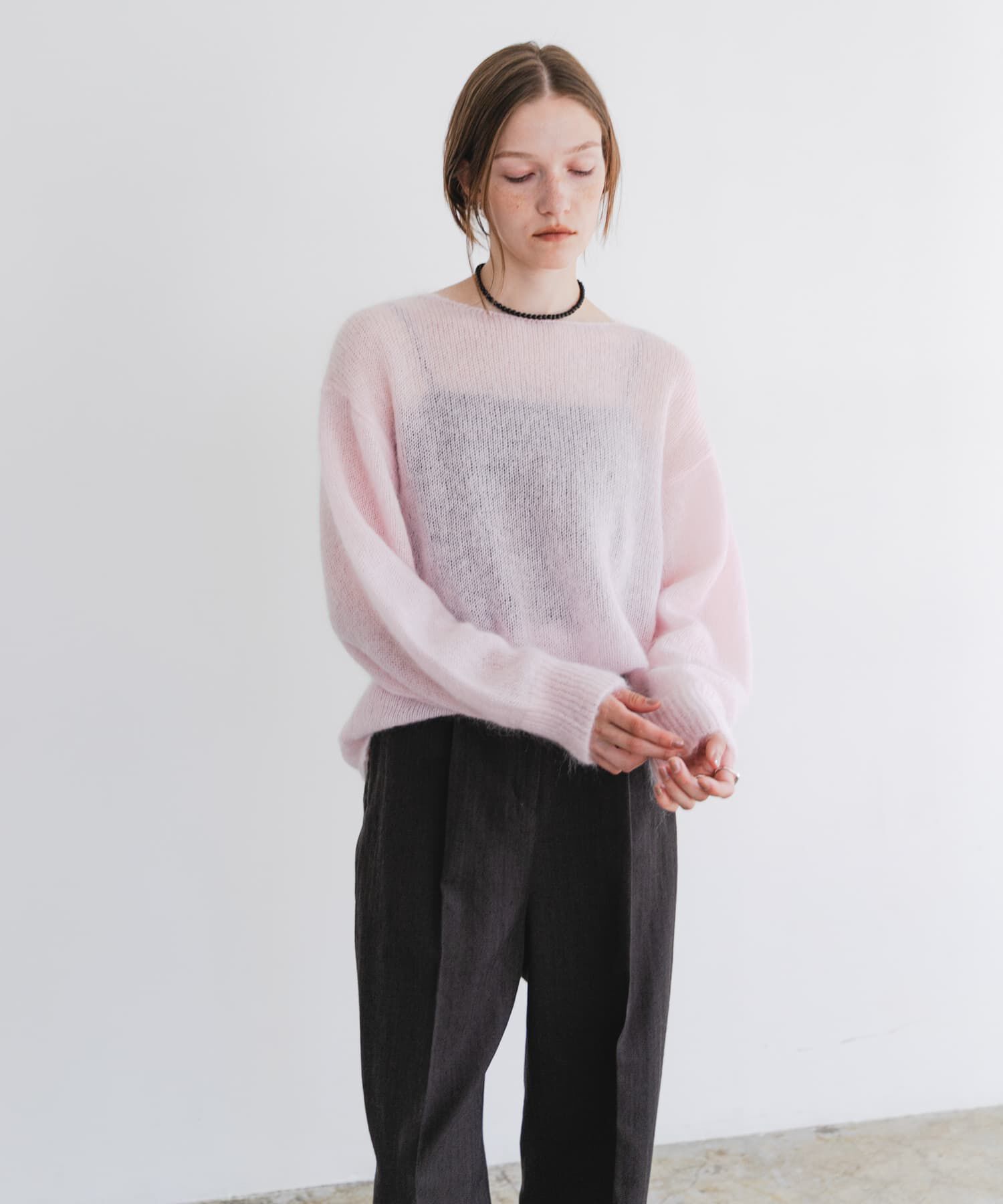 URBAN RESEARCH「『WEB/一部店舗限定カラー』ヘアリールーズニット」|ニット・セーター|