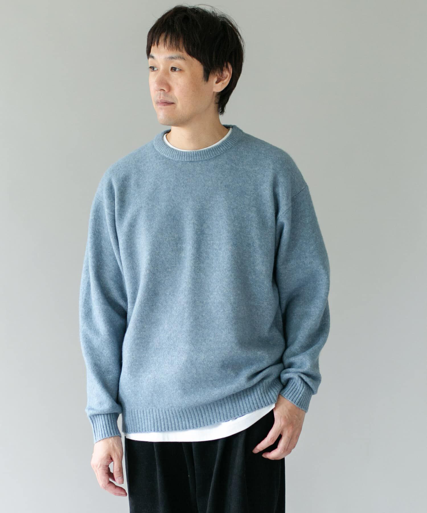 URBAN RESEARCH DOORS「『WEB限定』ウール混もちもちルーズニット」|ニット・セーター|
