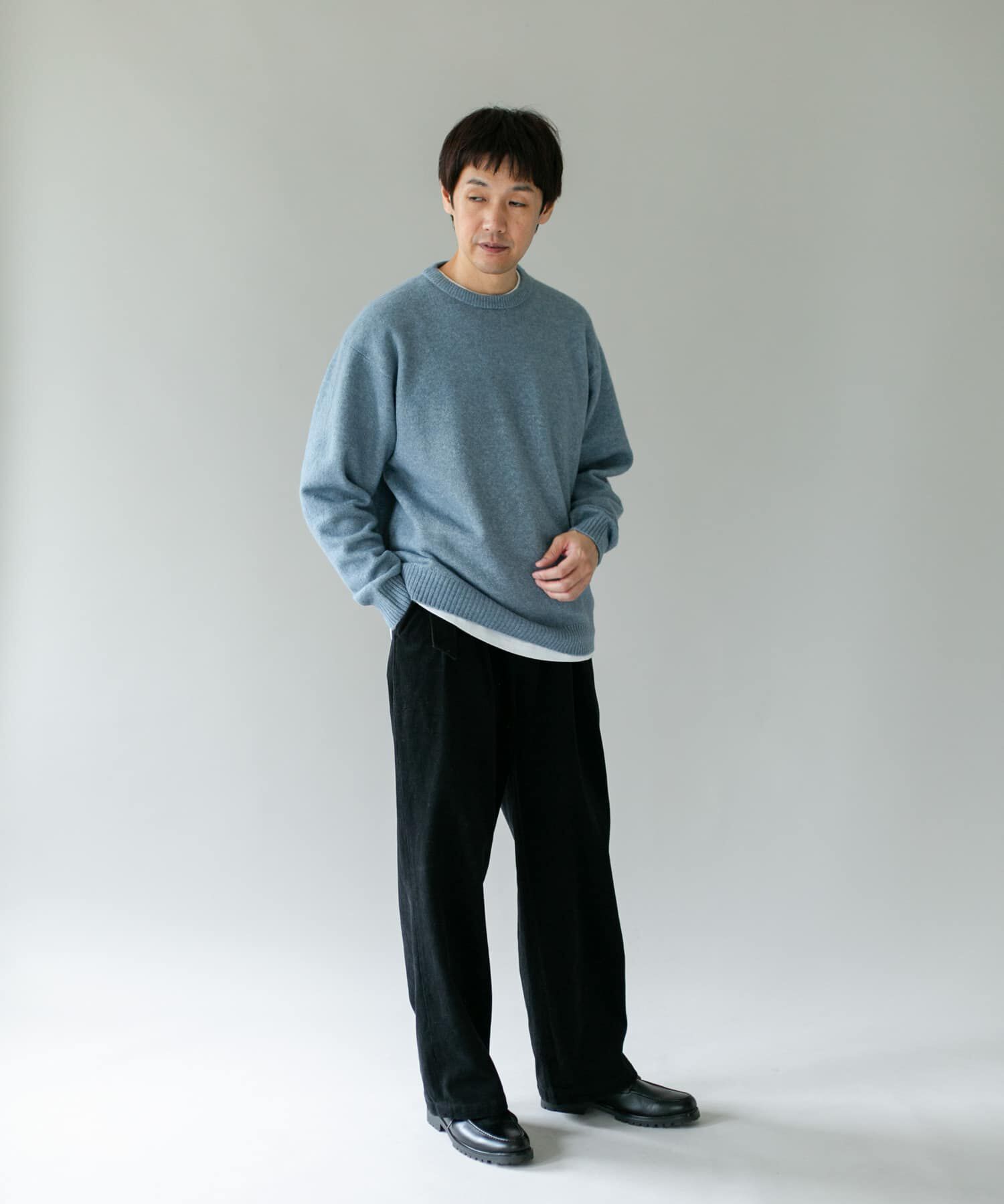 URBAN RESEARCH DOORS「『WEB限定』ウール混もちもちルーズニット」|ニット・セーター|