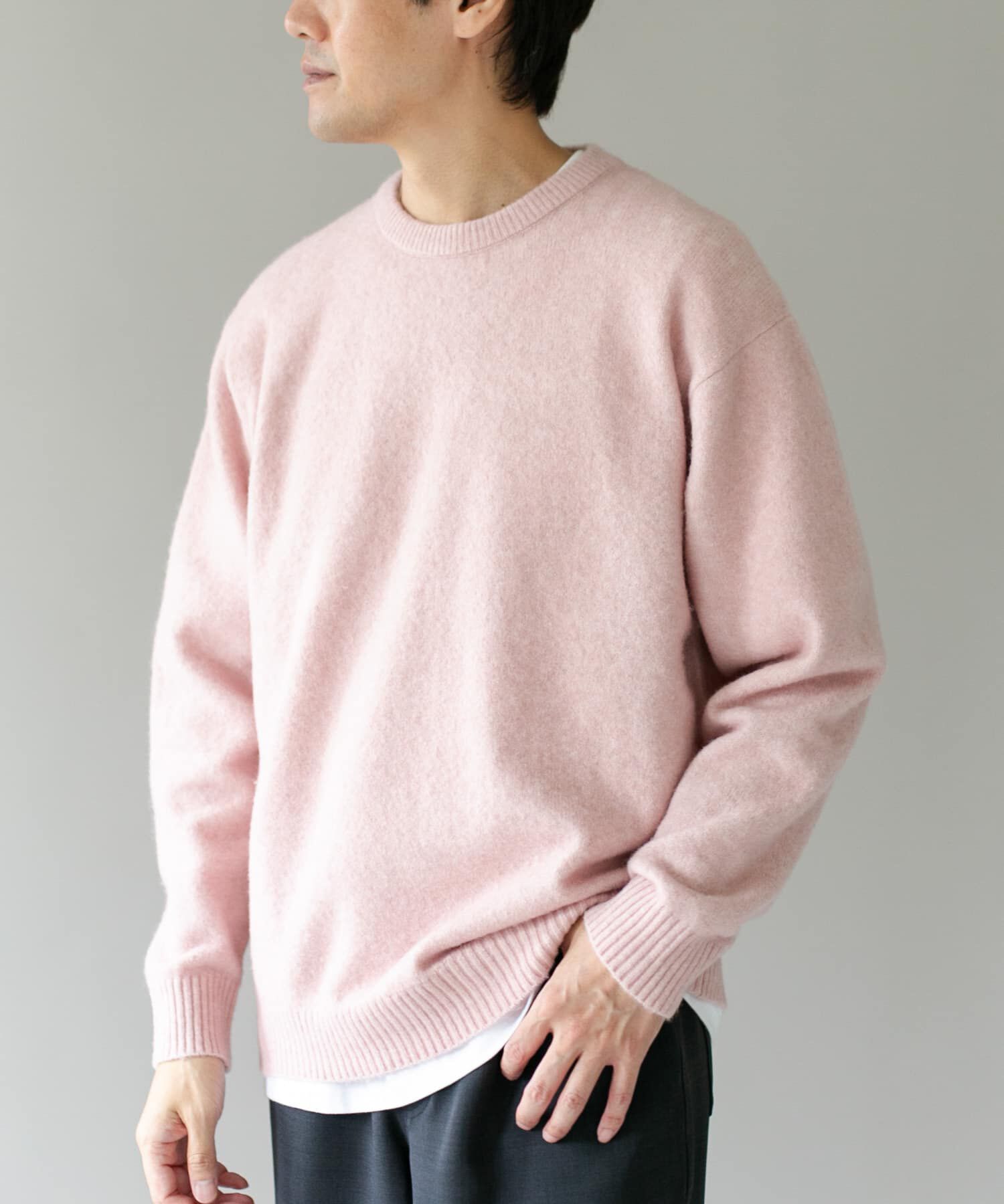 URBAN RESEARCH DOORS「『WEB限定』ウール混もちもちルーズニット」|ニット・セーター|