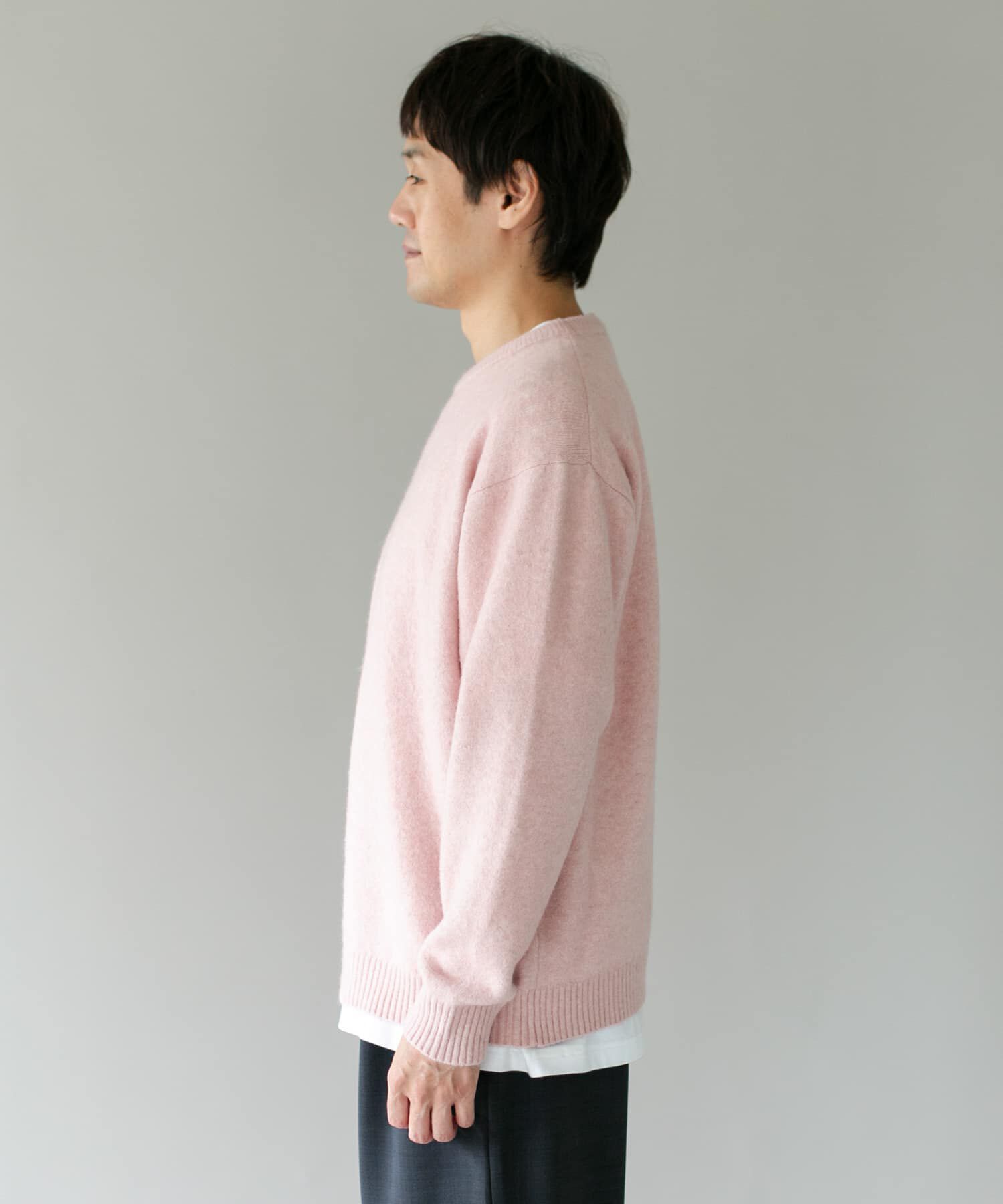 URBAN RESEARCH DOORS「『WEB限定』ウール混もちもちルーズニット」|ニット・セーター|