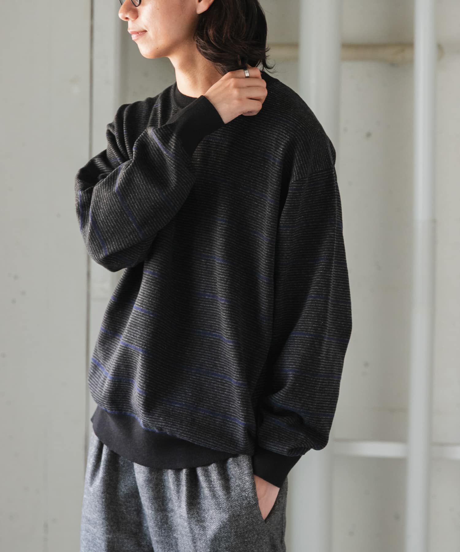 URBAN RESEARCH DOORS「FORK&SPOON　PROVORONE クルーネックニット」|ニット・セーター|