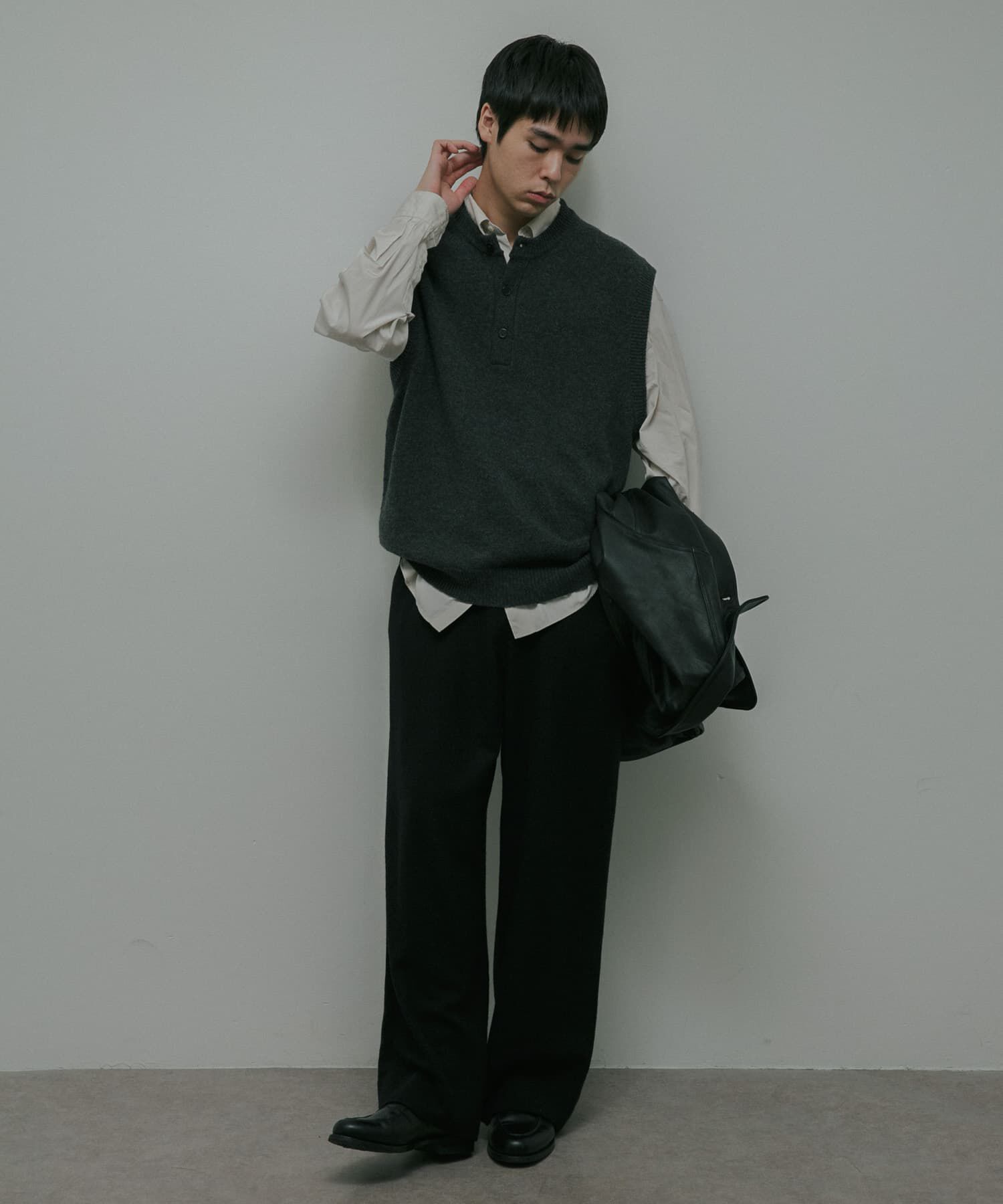 URBAN RESEARCH DOORS「Lamb Wool Knit Vest」|ベスト・ジレ|
