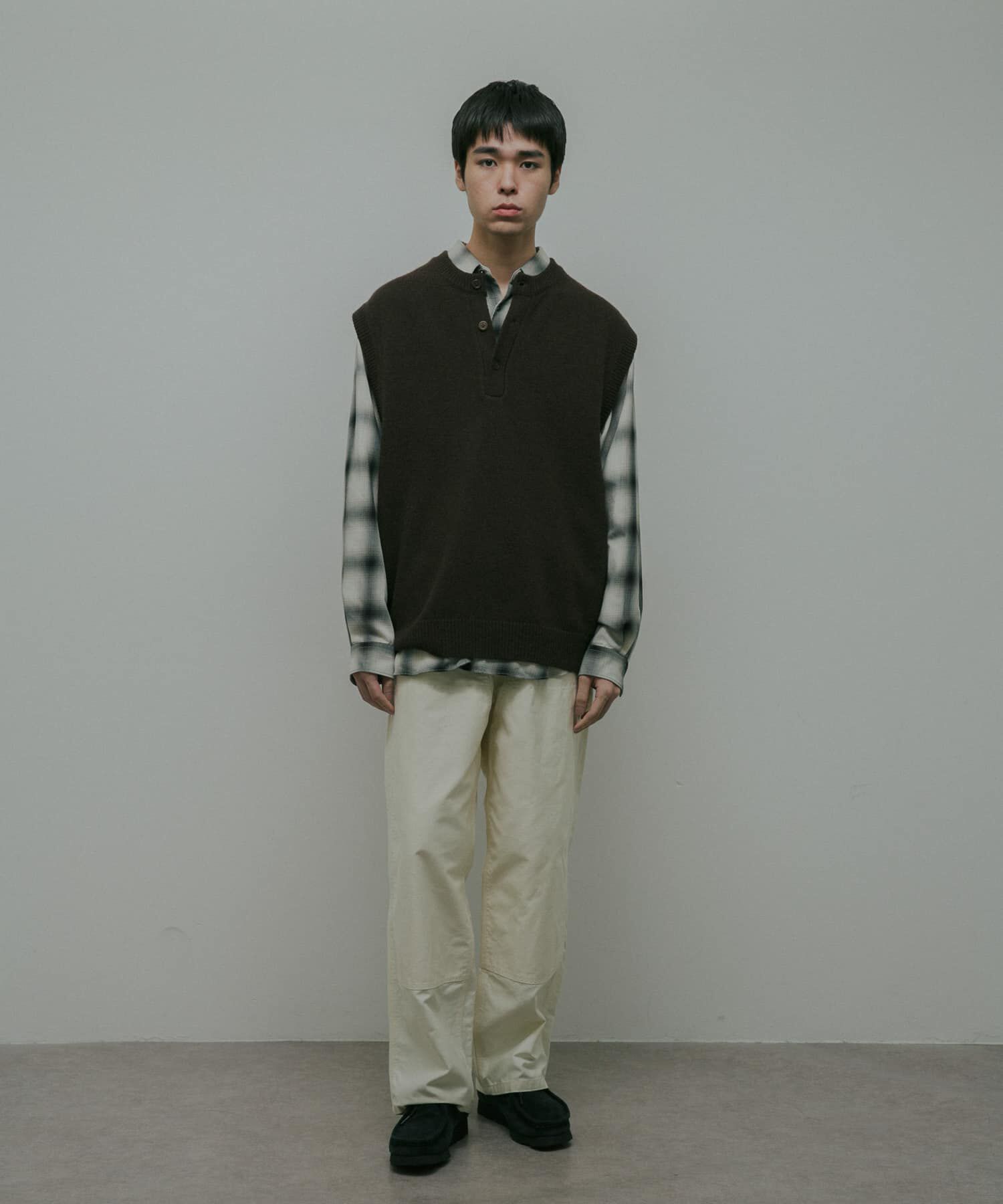 URBAN RESEARCH DOORS「Lamb Wool Knit Vest」|ベスト・ジレ|