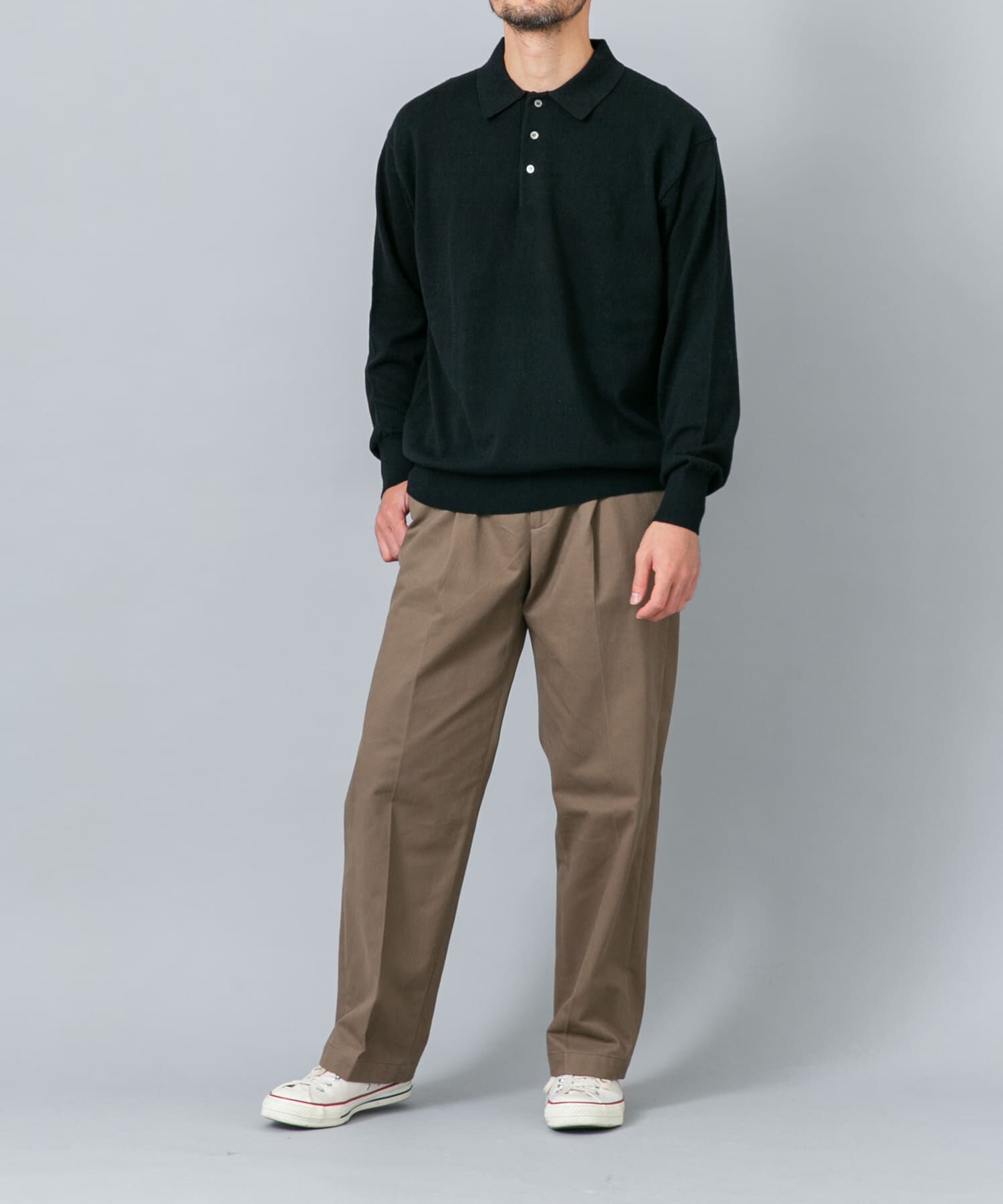 URBAN RESEARCH ROSSO「『イージーケア』コットンカシミヤニットポロシャツ」|ニット・セーター|