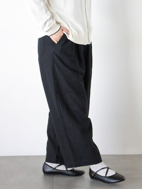 Samansa Mos2「【Cross&times;Linen】ふんわりパンツ」|その他|