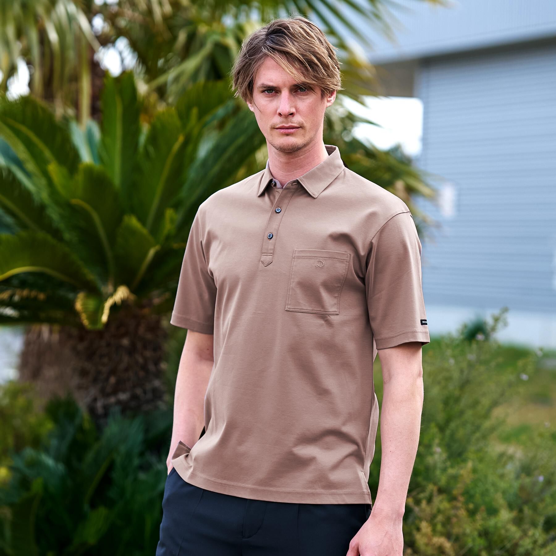 DRESSTERIOR「【接触冷感/抗菌防臭/消臭/Safari5月号掲載】ICE CLEAR COTTON オーバーフィッ」|ポロシャツ|
