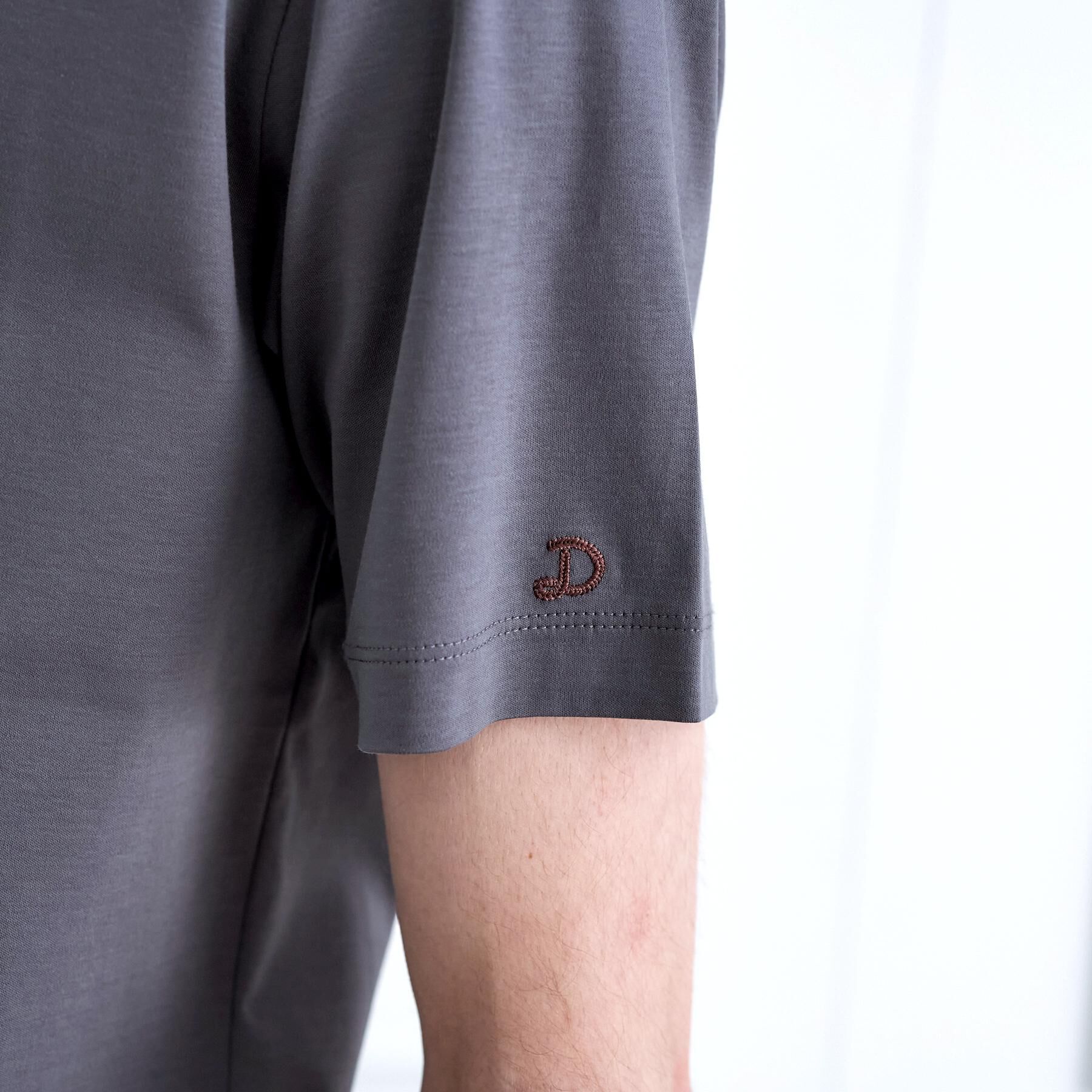 DRESSTERIOR「【接触冷感／抗菌防臭／消臭】ICE CLEAR COTTON モックネックTシャツ」|Tシャツ・カットソー|
