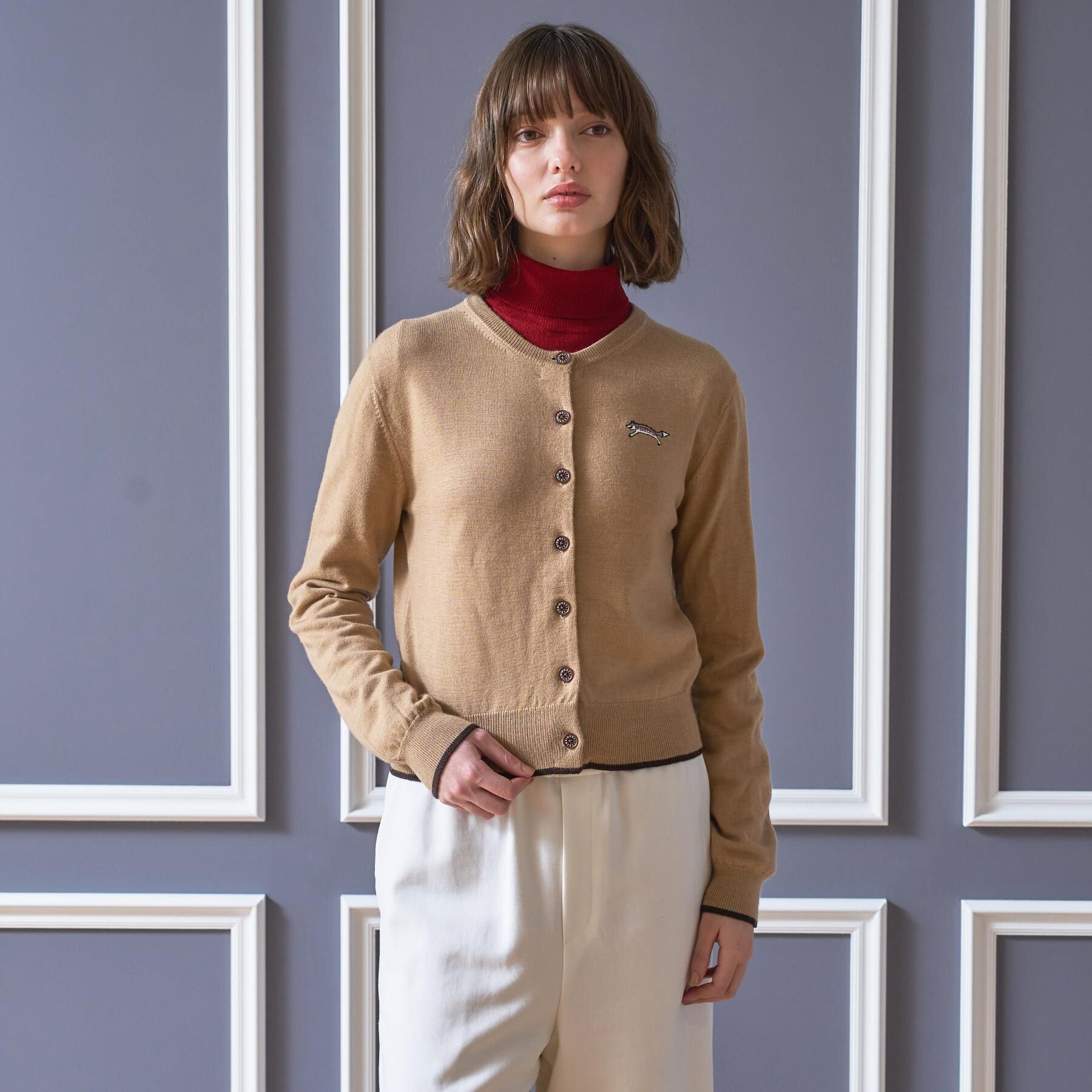 DRESSTERIOR「【STORY11月号掲載】ゼニアバル―ファキャッシュウールクルーネックカーディガン」|カーディガン|