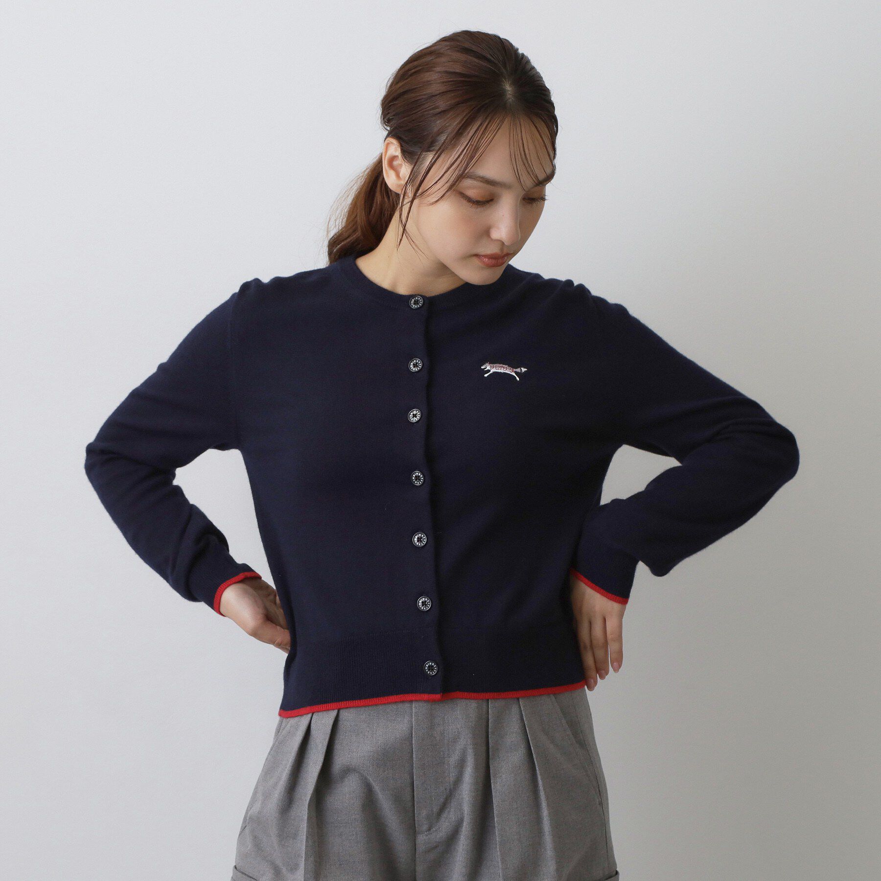 DRESSTERIOR「【STORY11月号掲載】ゼニアバル―ファキャッシュウールクルーネックカーディガン」|カーディガン|