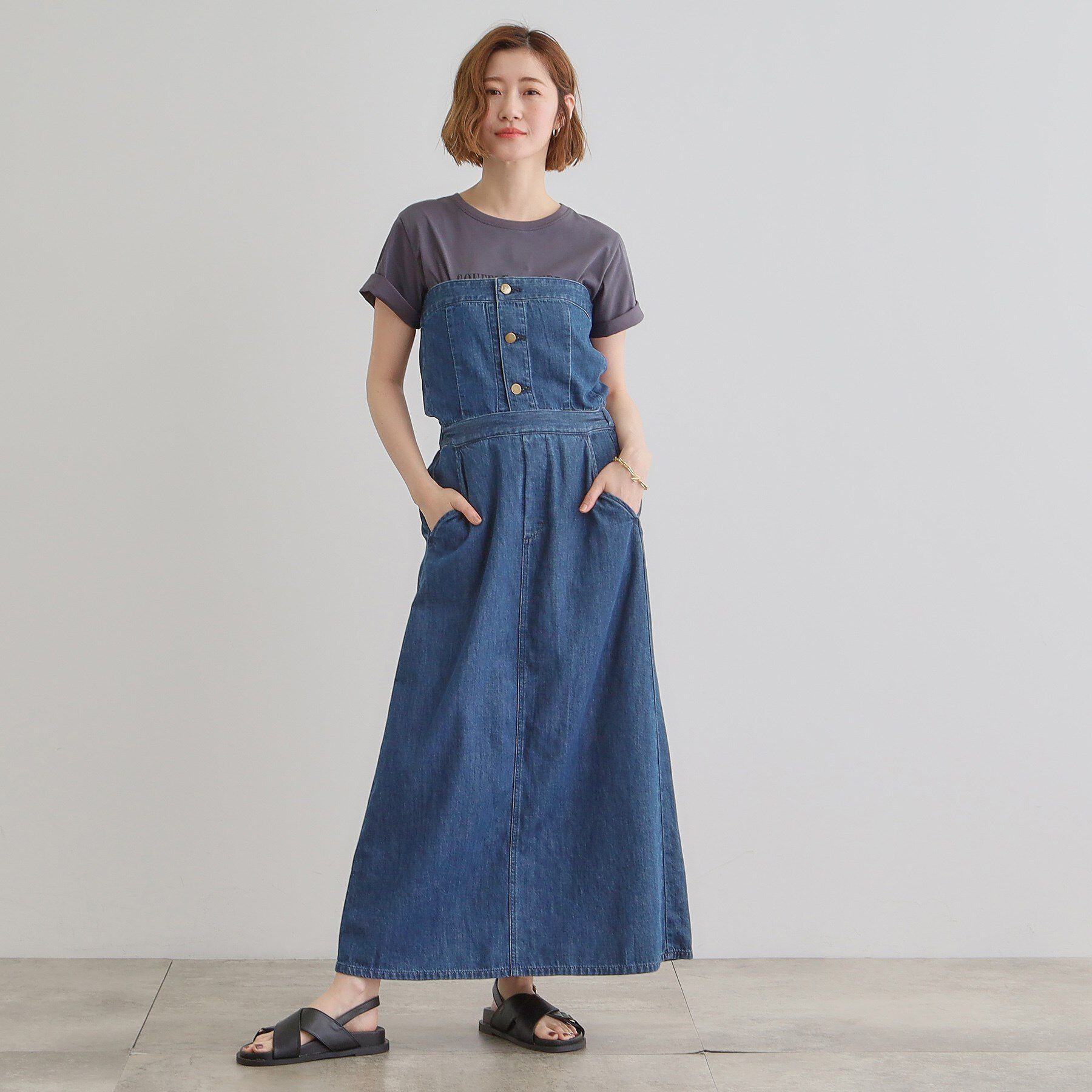 grove「【Lee&times;grove別注】3WAY　BUSTIER　SKIRT」|ワンピース|