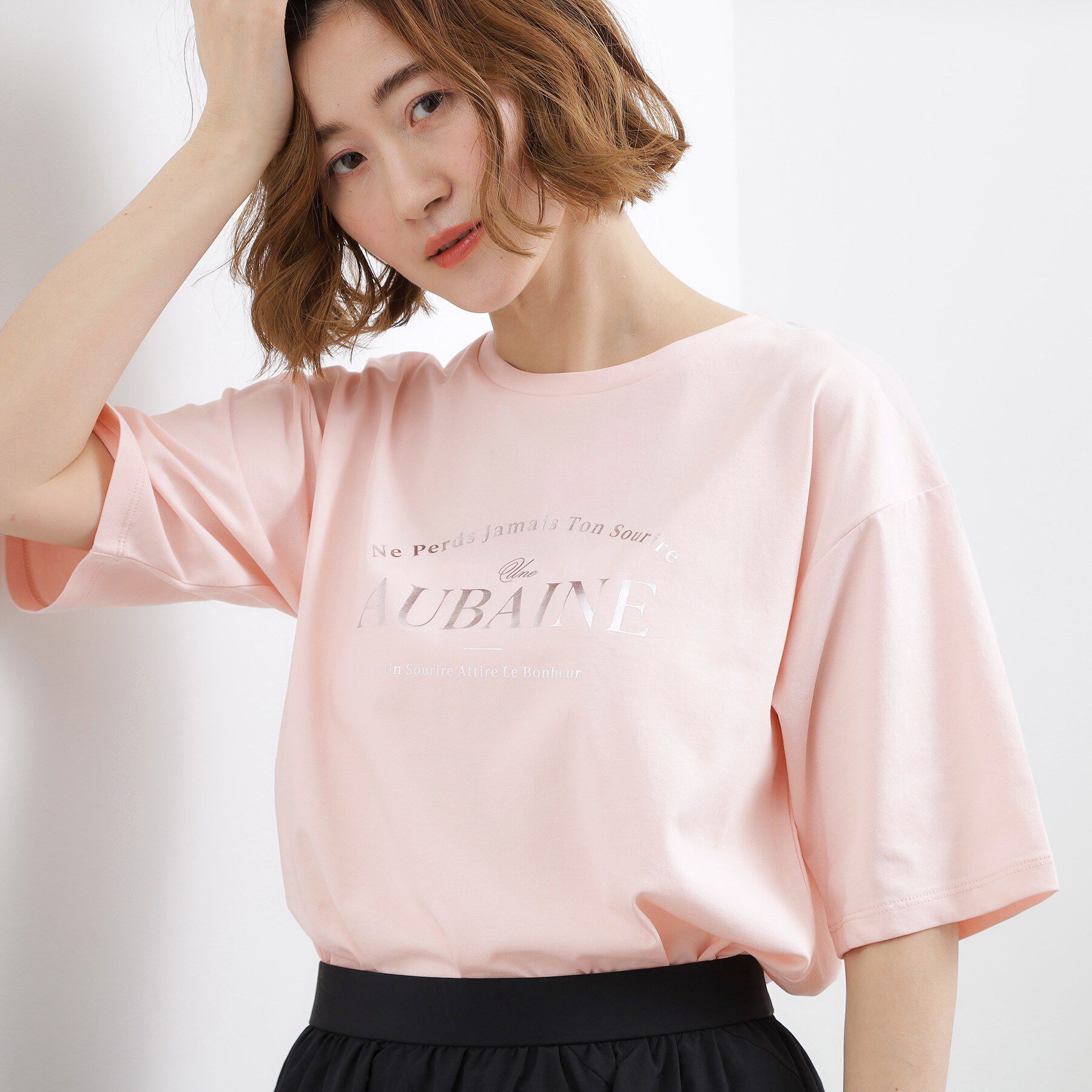 grove「【UVカット/接触冷感】プリントアソート5分袖Tシャツ」|Tシャツ・カットソー|
