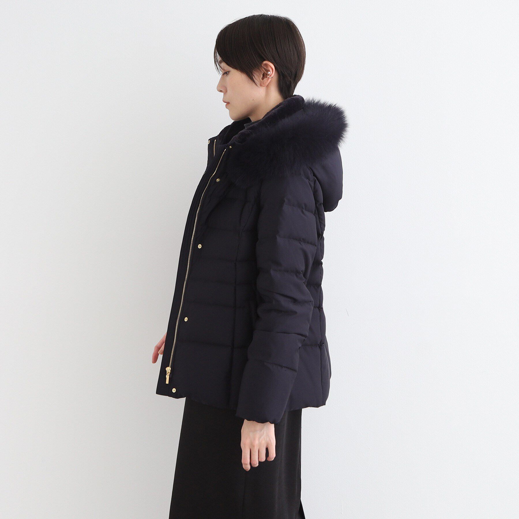 INDIVI「【名品／撥水／抗菌防臭】ショート リサイクルダウンコート」|ダウン|