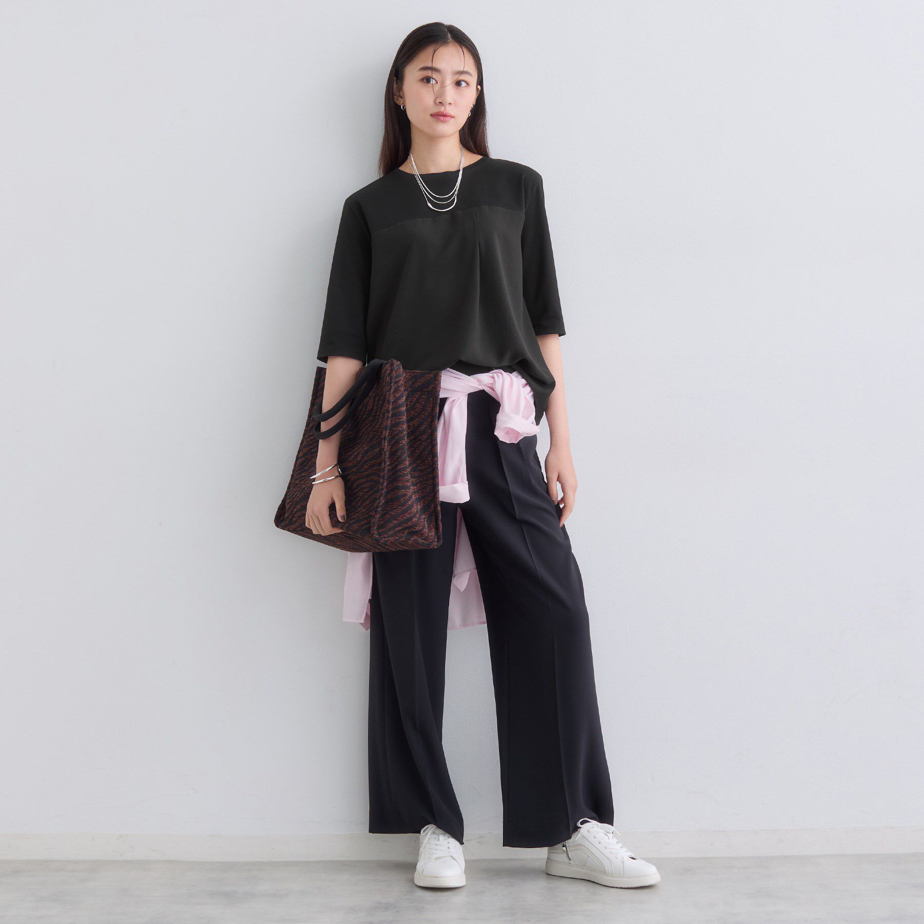 INDIVI「【セットアップ可能】ビスチェレイヤード風トップス」|Tシャツ・カットソー|