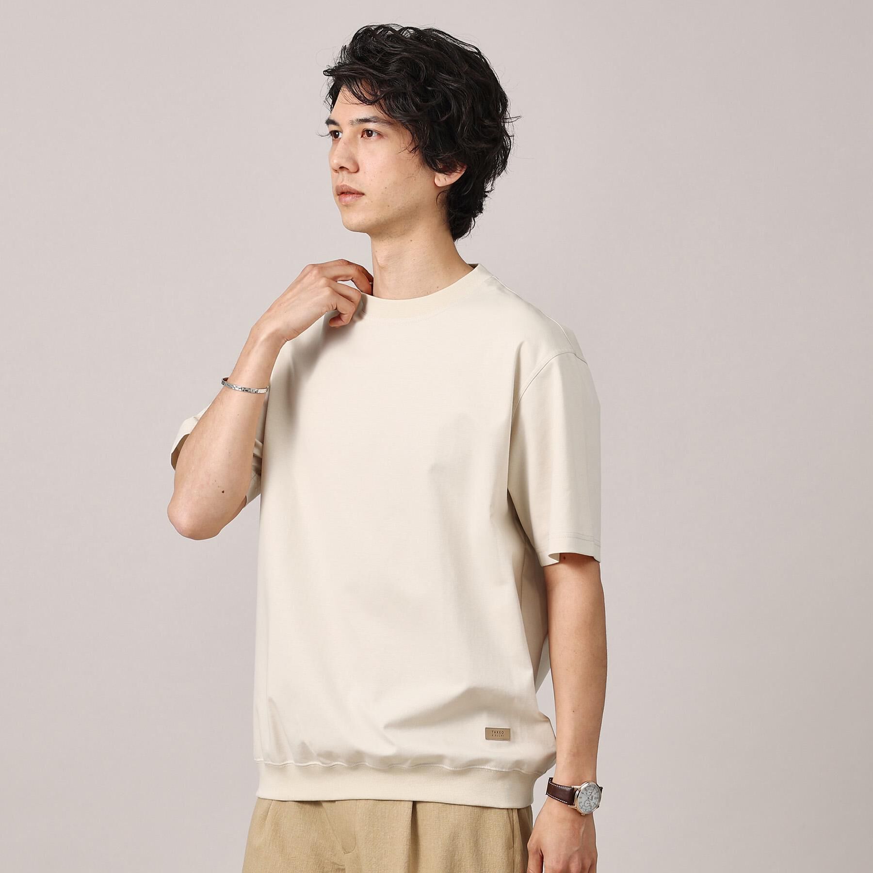 TAKEO KIKUCHI「【抗菌防臭／5サイズ展開】ハイゲージポンチ Tシャツ」|Tシャツ・カットソー|