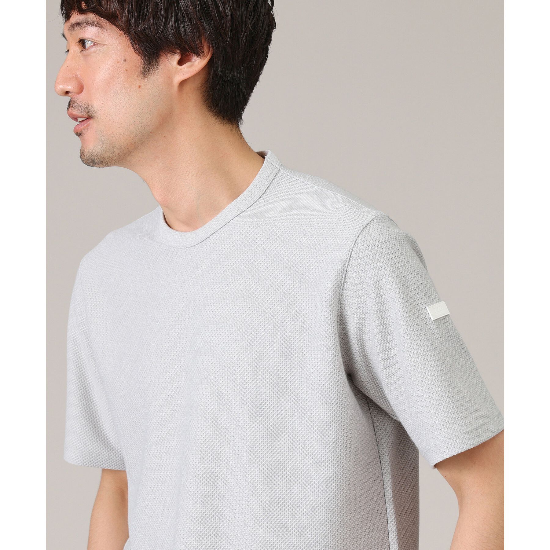 TAKEO KIKUCHI「【尾州織/Made in JAPAN】メランジ Tシャツ」|Tシャツ・カットソー|