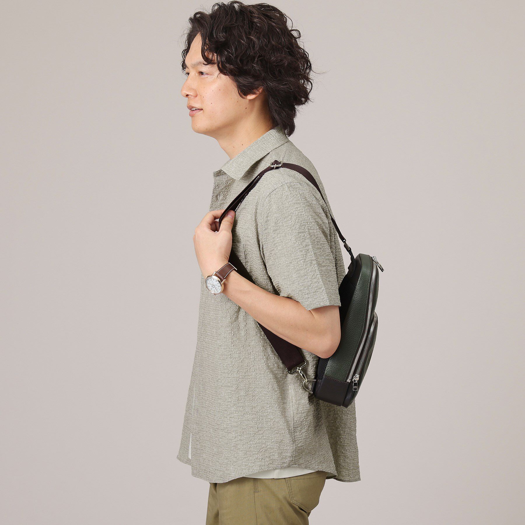 TAKEO KIKUCHI「【無地・チェック・ボタニカル柄】リップル シャツ」|シャツ・ブラウス|