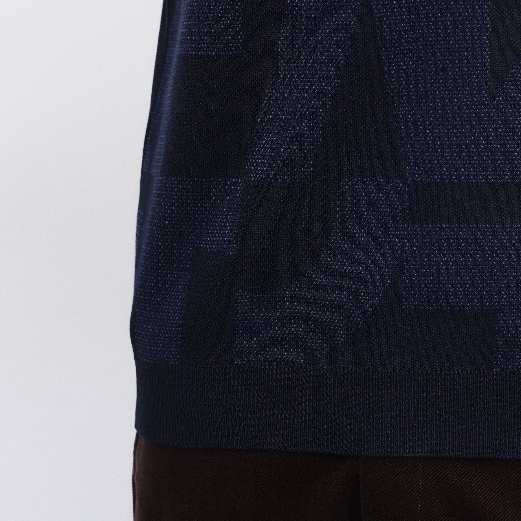 TAKEO KIKUCHI「【Made in JAPAN】ビッグチェック＆スライドパズル柄 ニット」|ニット・セーター|