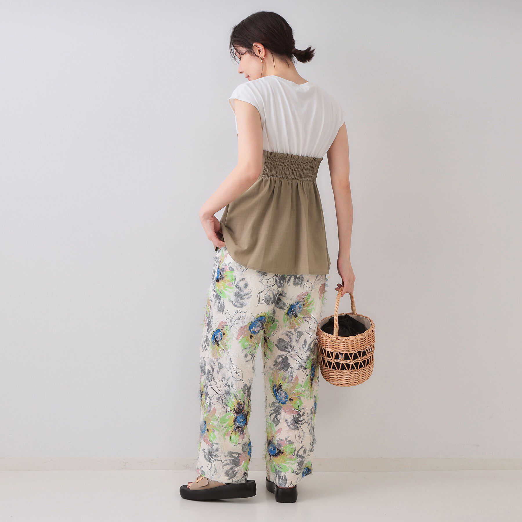 OPAQUE.CLIP「ビスチェドッキングカットソー【洗濯機洗い可】」|Tシャツ・カットソー|