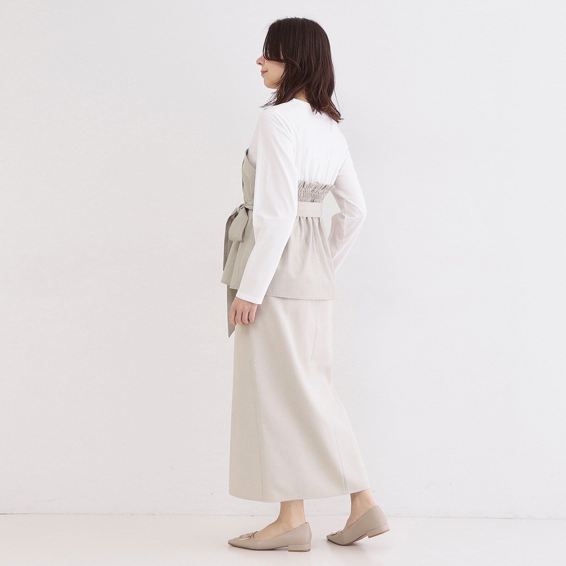 OPAQUE.CLIP「ビスチェドッキングカットソー【洗濯機OK】」|Tシャツ・カットソー|