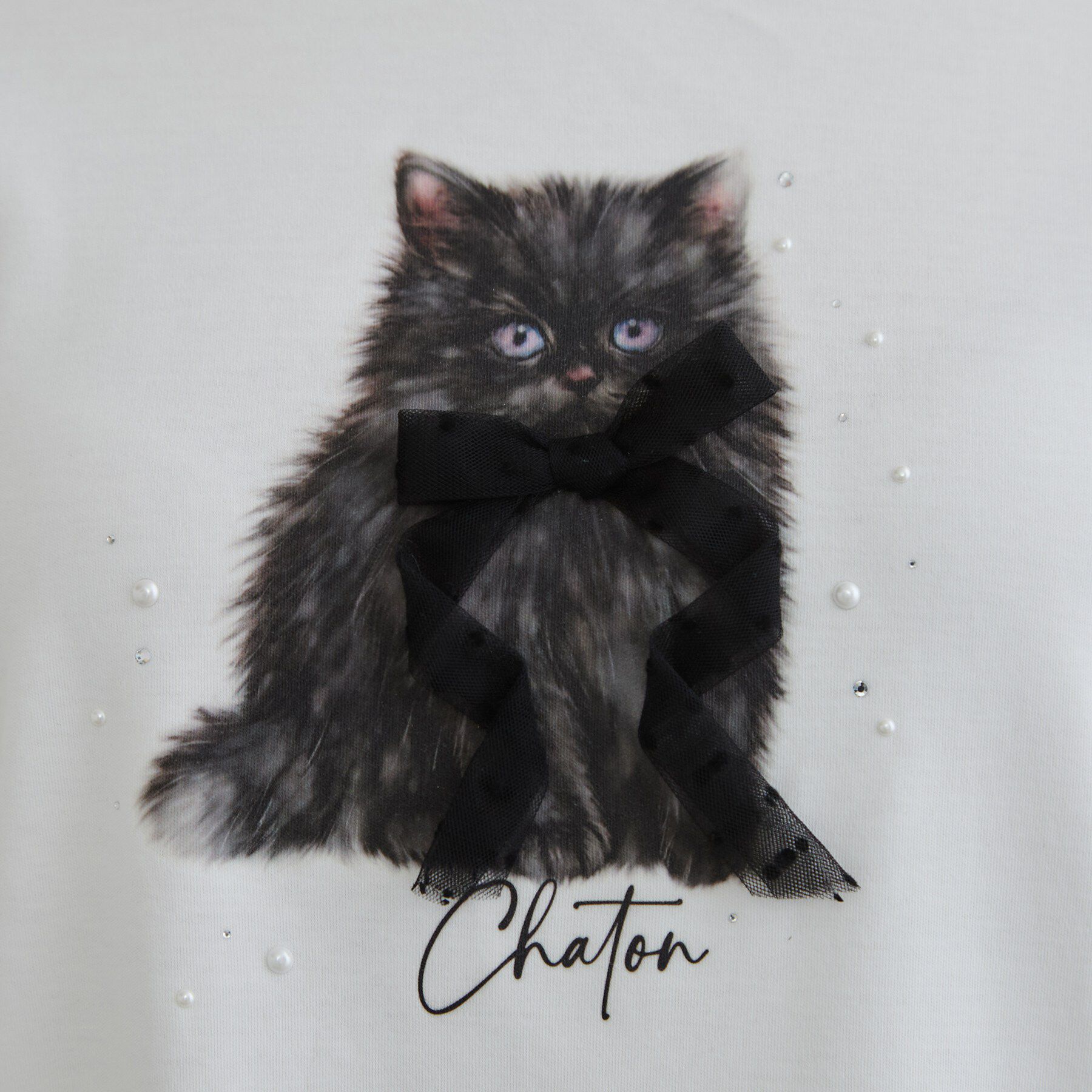 Couture broach「猫プリント／ロゴ刺繍アソートロンT」|Tシャツ・カットソー|