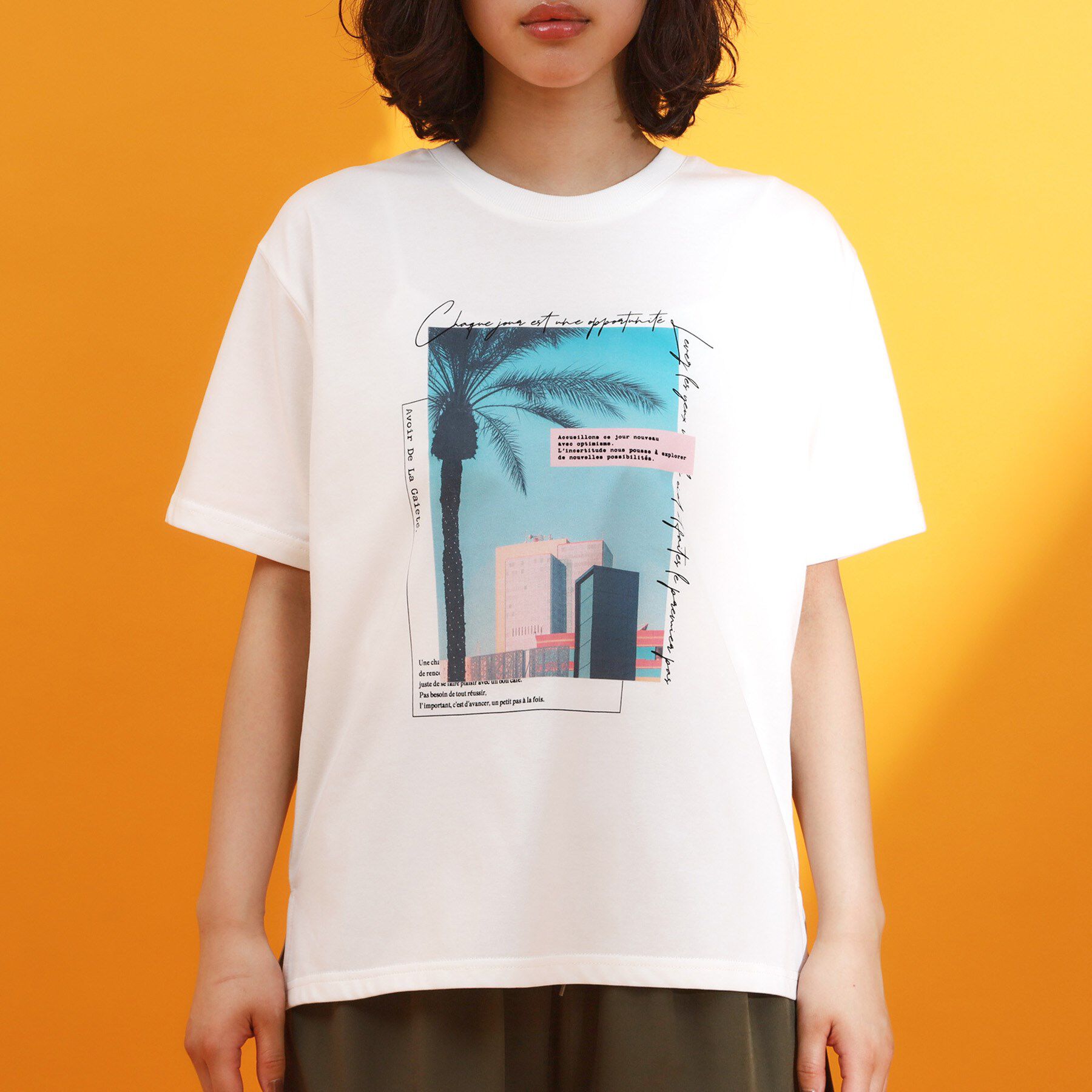THE SHOP TK「フォトアソートTシャツ【接触冷感/UV/毛玉になりにくい/洗濯機OK】」|Tシャツ・カットソー|