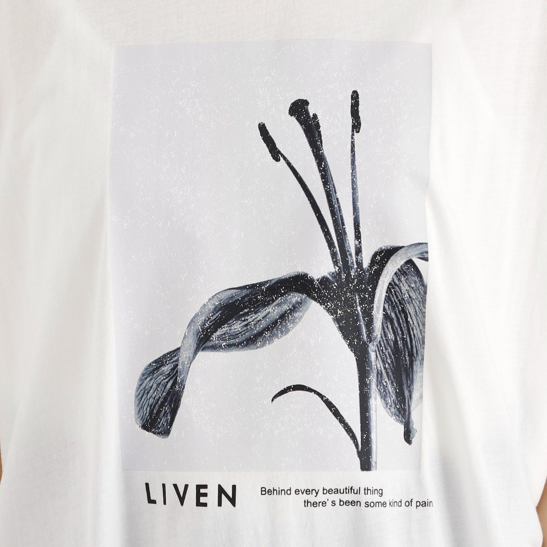 THE SHOP TK「異素材切替フォトプリントTシャツ【洗える】」|Tシャツ・カットソー|