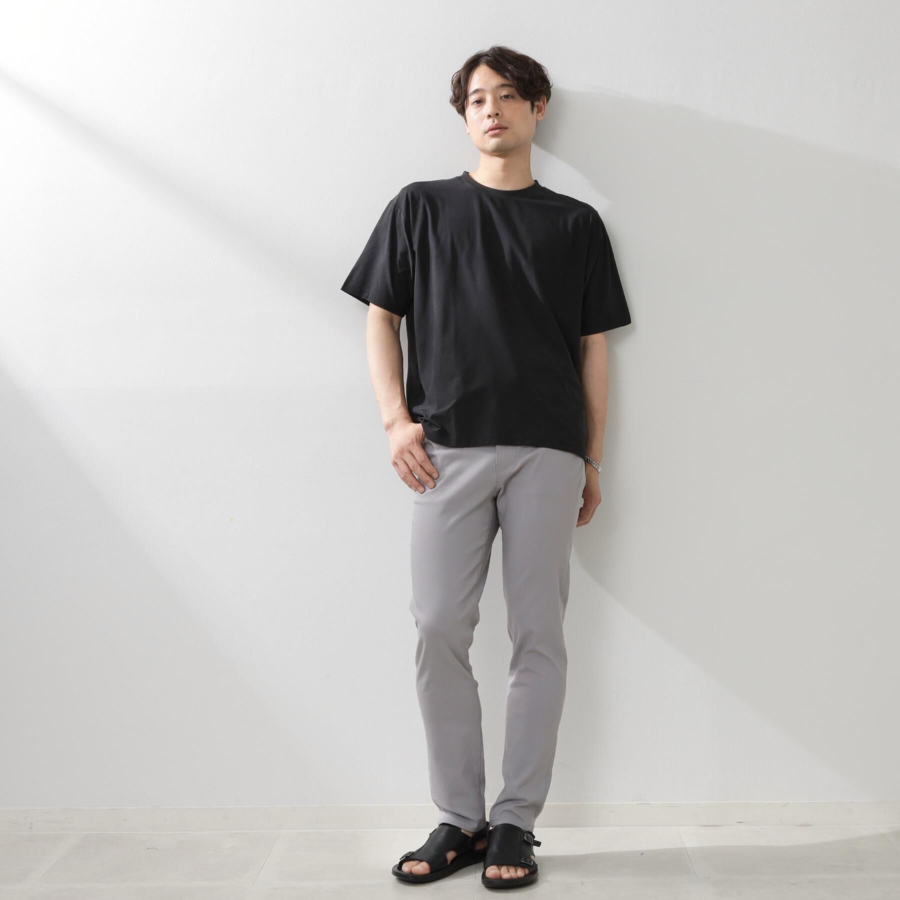 THE SHOP TK「パーフェクテックリンクス半袖Tシャツ 【接触冷感／吸水速乾／UVカット／洗濯機OK】」|Tシャツ・カットソー|