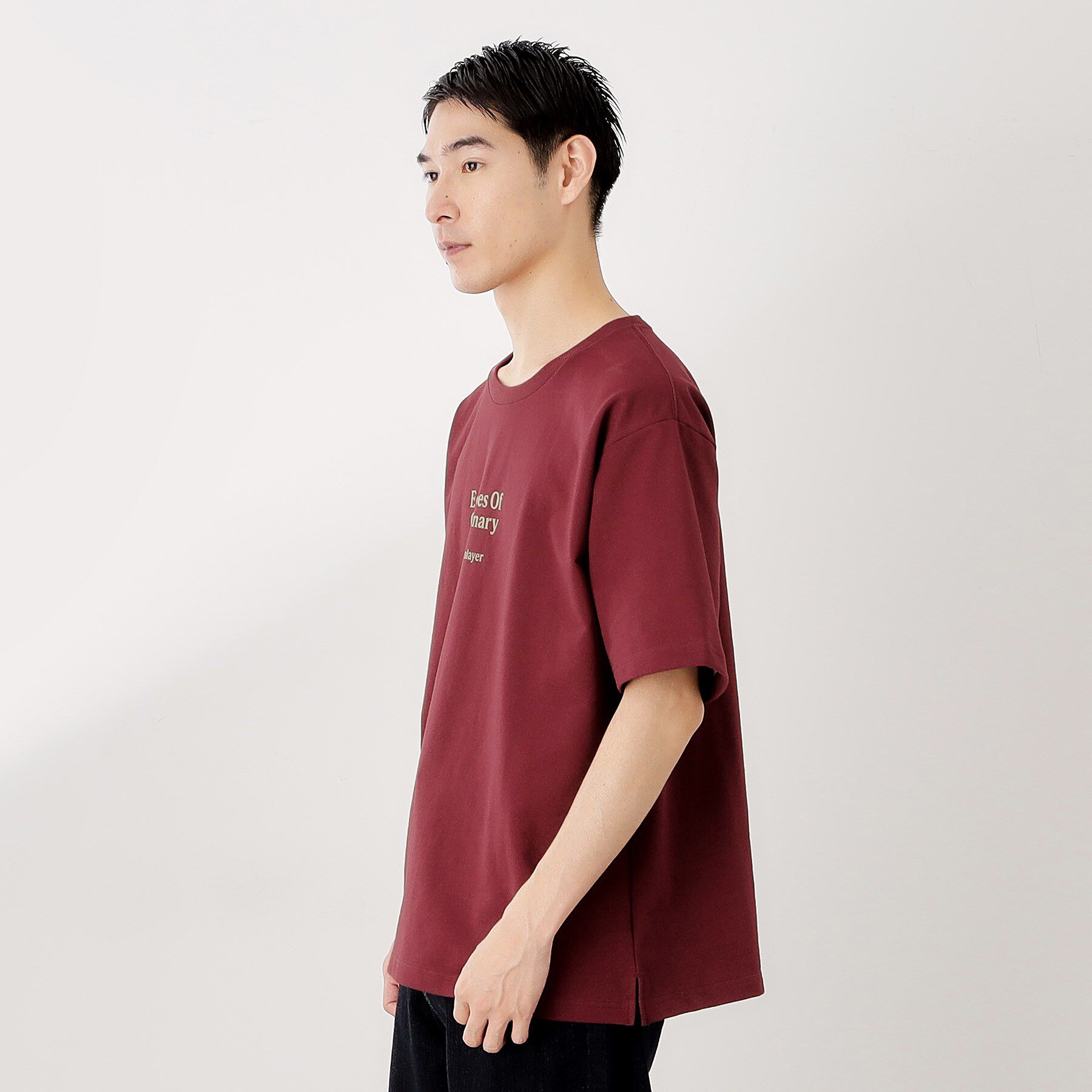 THE SHOP TK「裏配色5分袖プルオーバー」|Tシャツ・カットソー|