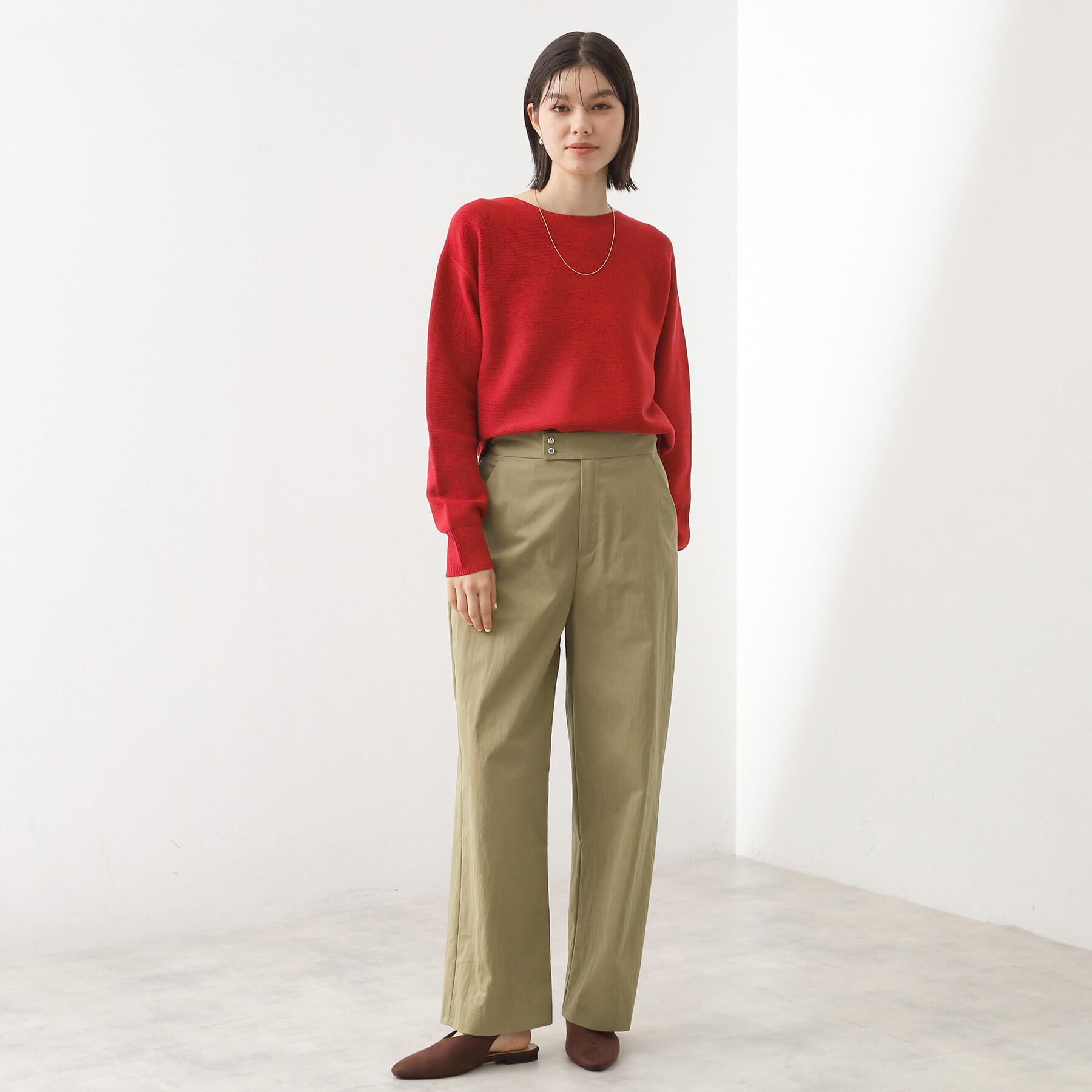 THE SHOP TK「【S-XLサイズ/選べる7色】どこから見ても美しい ガーターニット/毛玉になりにくい/洗濯機OK」|ニット・セーター|