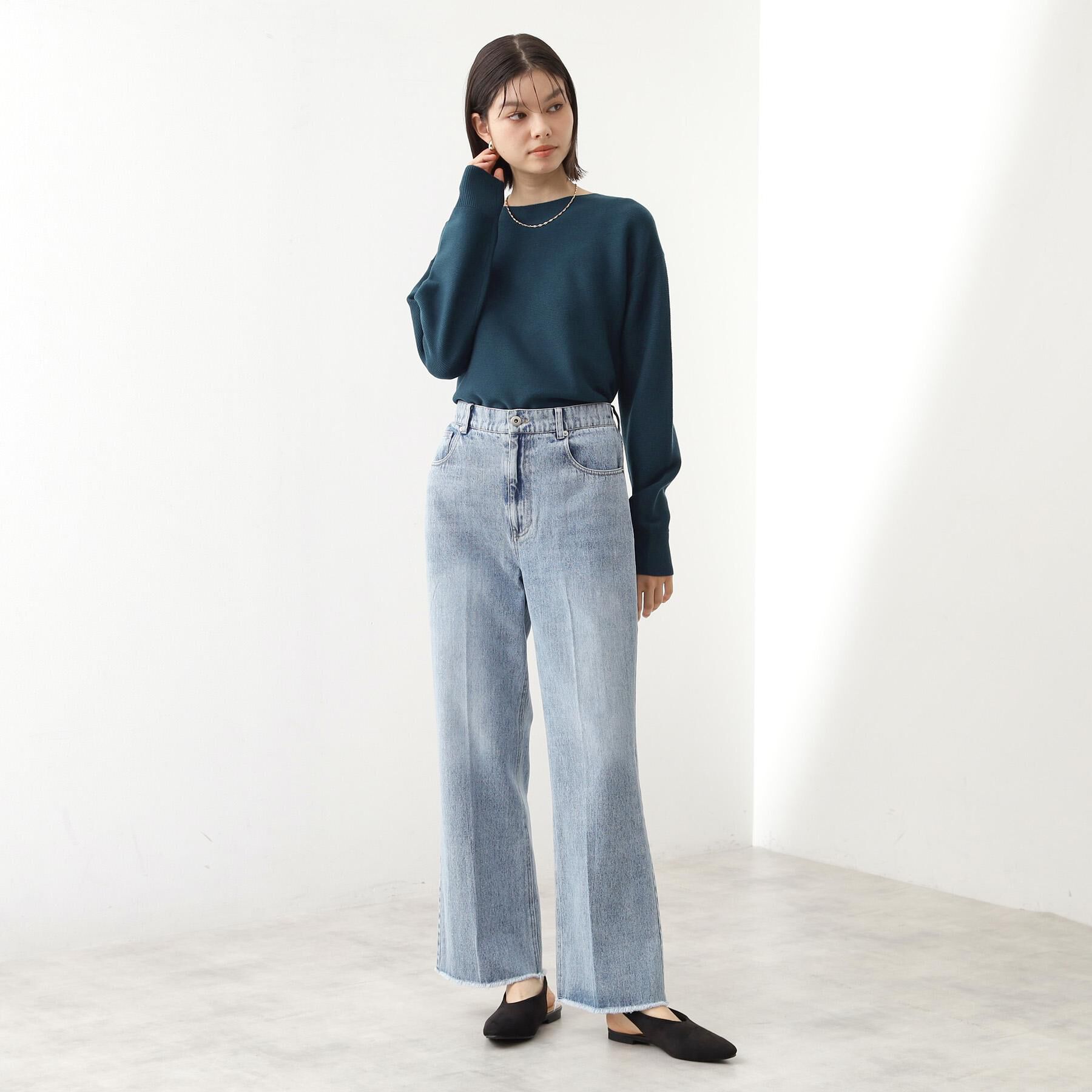 THE SHOP TK「【S-XLサイズ/選べる7色】どこから見ても美しい ガーターニット/毛玉になりにくい/洗濯機OK」|ニット・セーター|