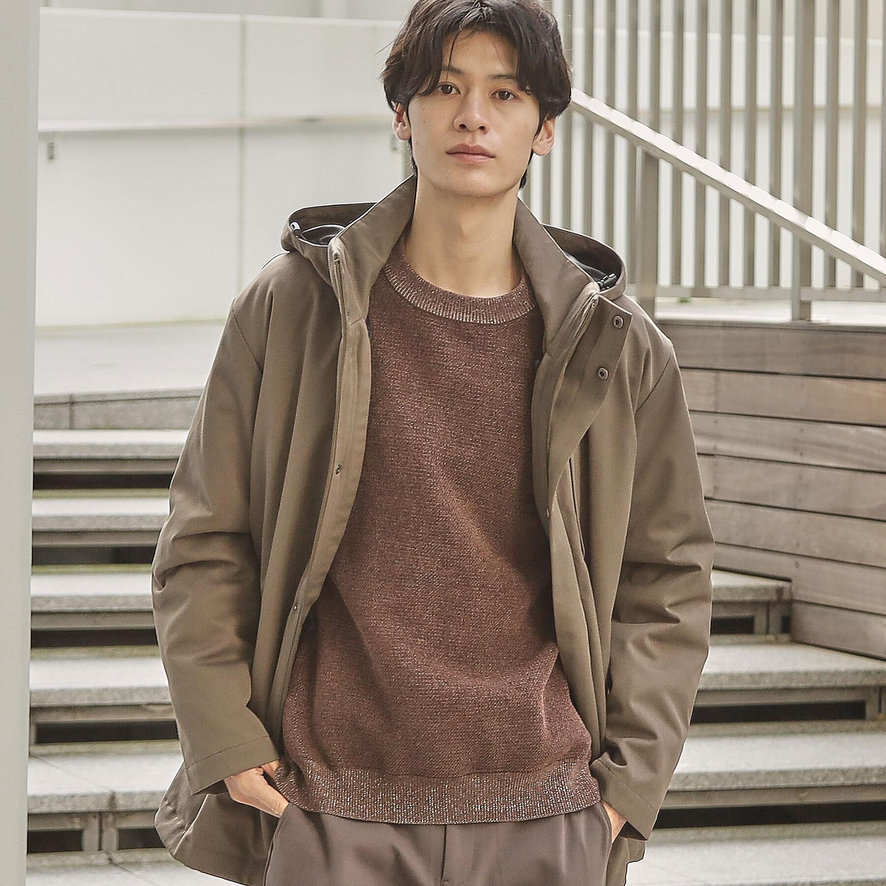 THE SHOP TK「【3WAY】中綿ライナー付き カルゼコート　洗濯機OK/ON・OFF対応」|その他|