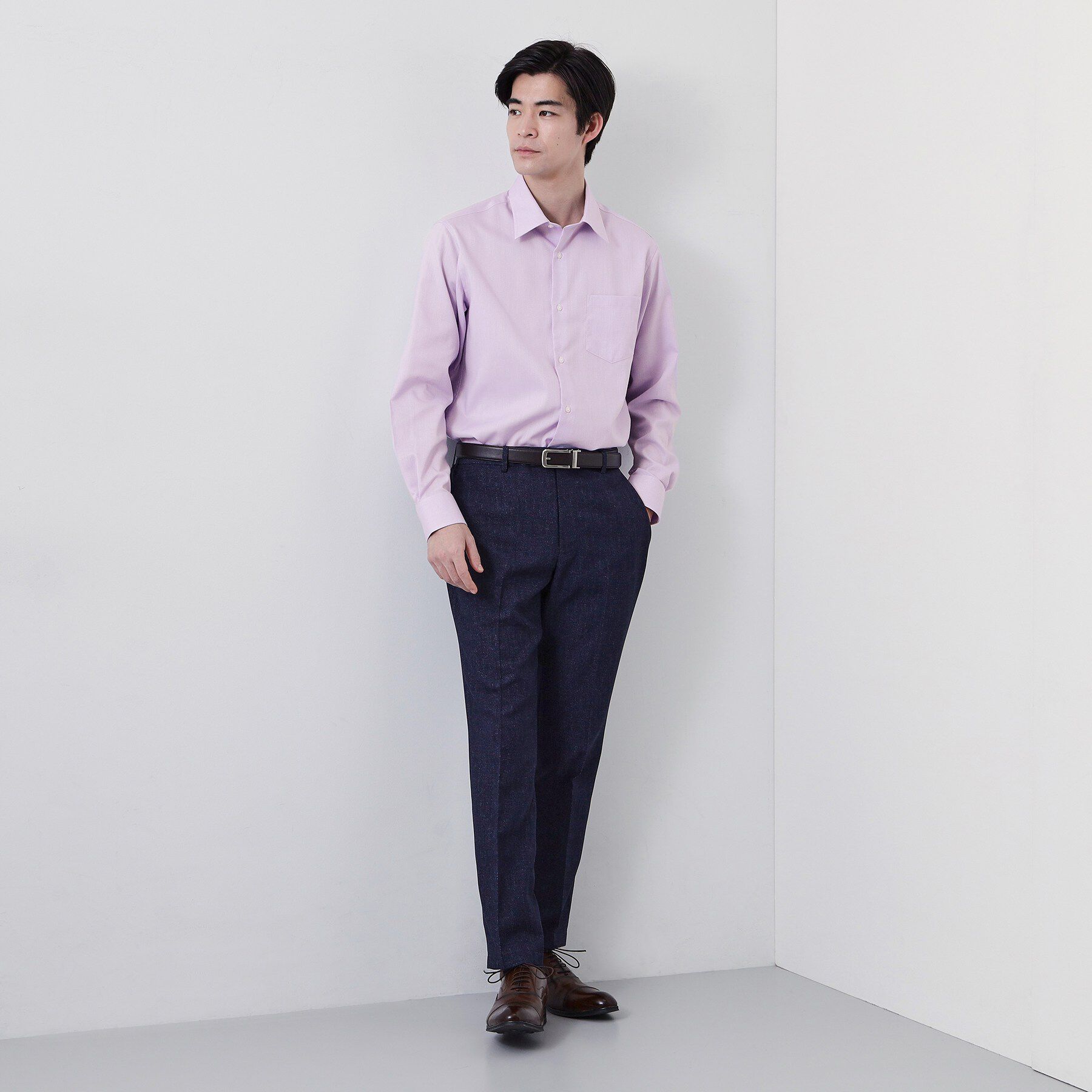 THE SHOP TK「【ビジネス/セレモニー】ドレスドビー長袖シャツ」|シャツ・ブラウス|