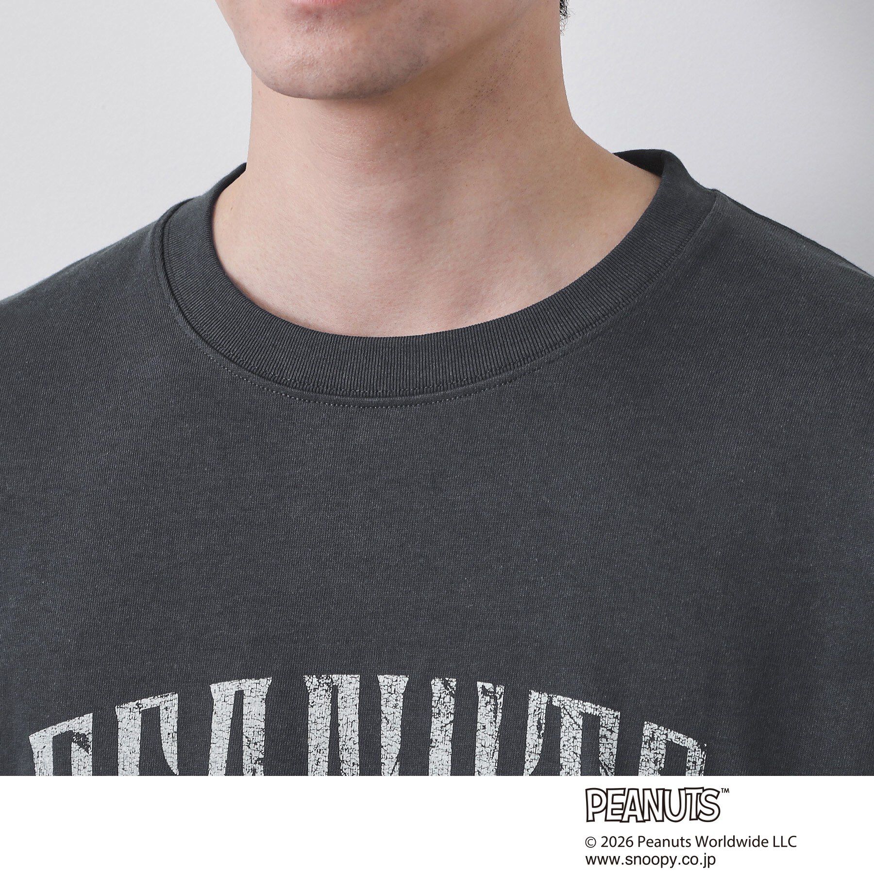 THE SHOP TK「PEANUTS ／ ピーナッツ スヌーピー ヴィンテージ風プリント長袖Tシャツ」|Tシャツ・カットソー|