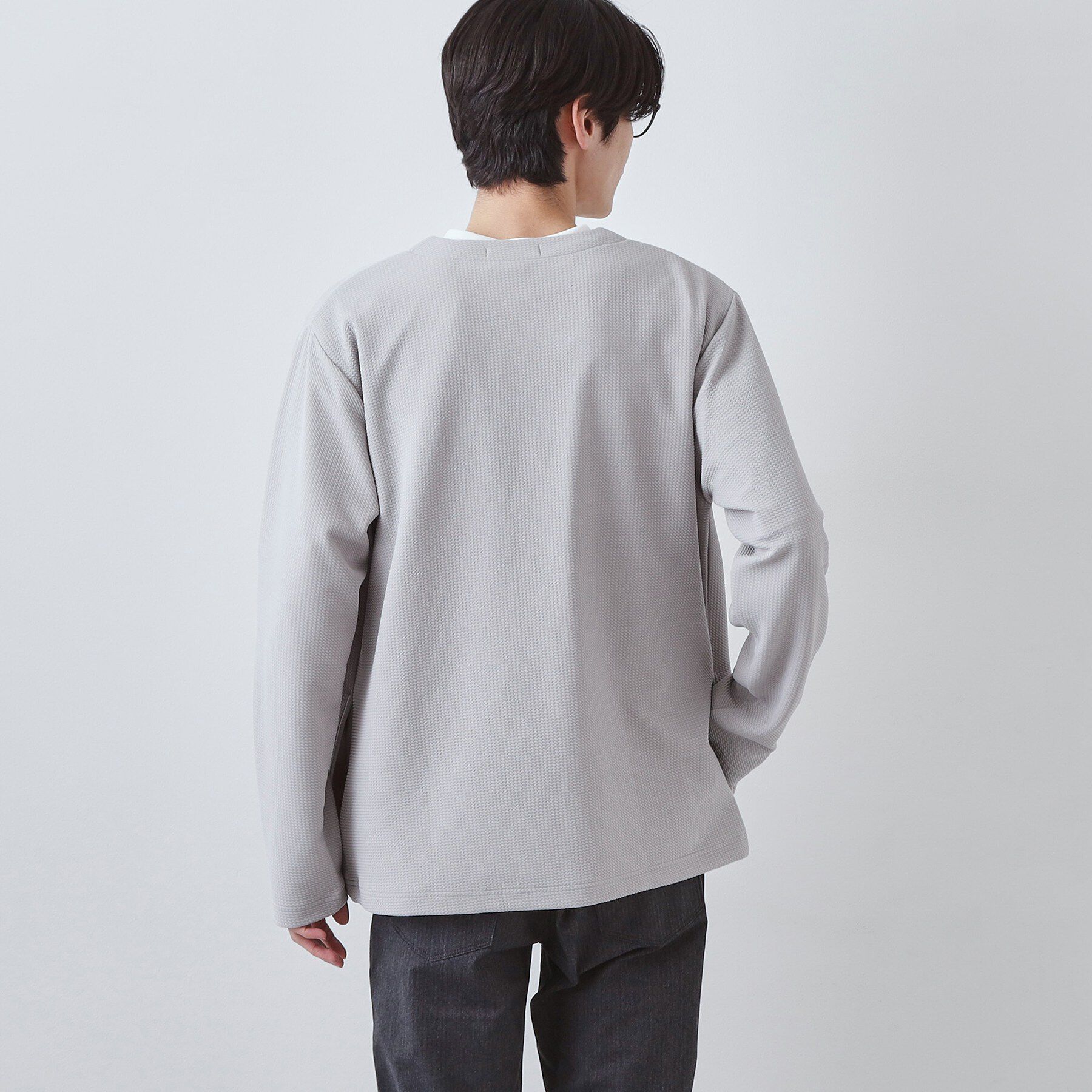 THE SHOP TK「【2点セット】カーディガン＋半袖Tシャツ 洗濯機OK」|カーディガン|