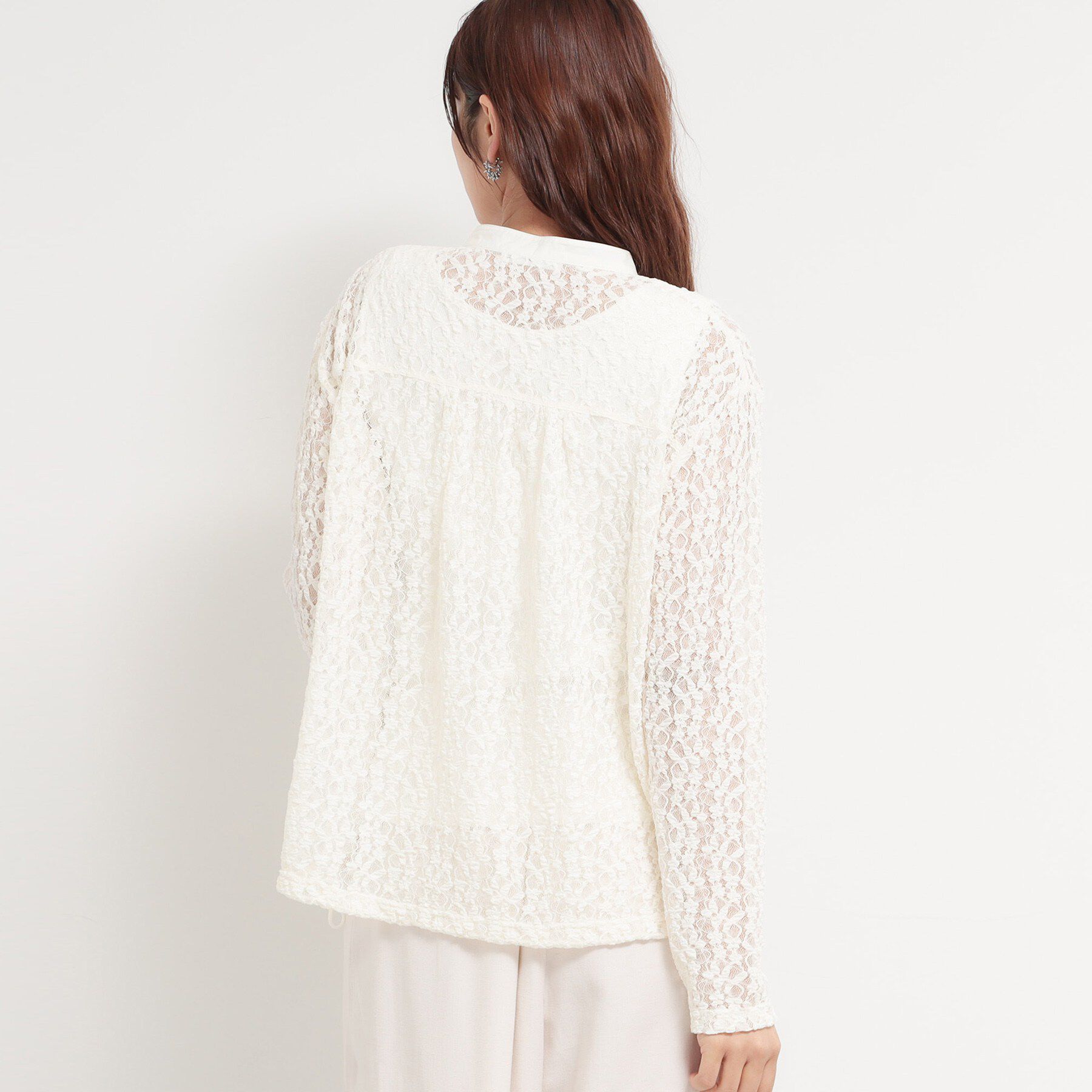 THE SHOP TK「レースシャツトップス」|Tシャツ・カットソー|