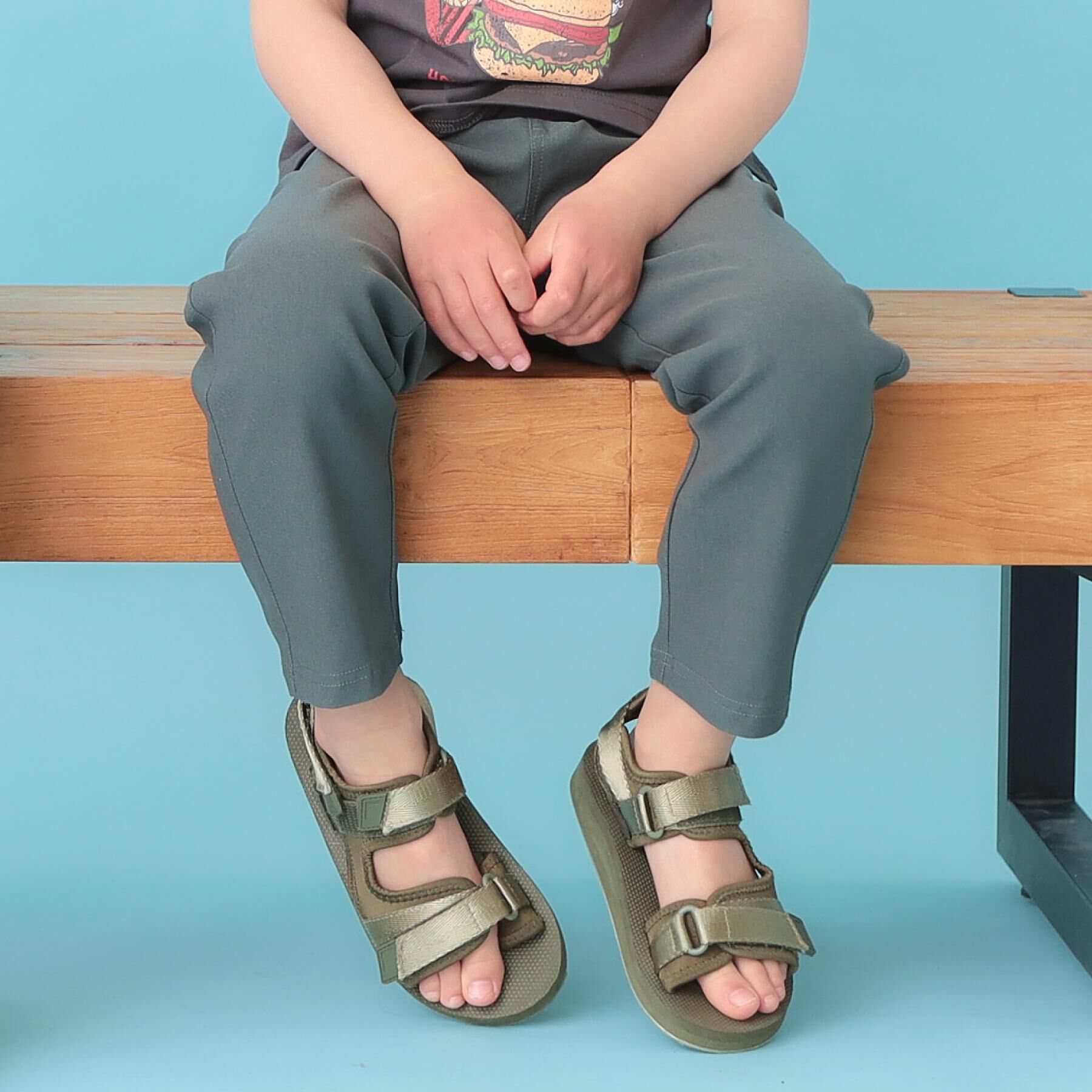 THE SHOP TK「【110-160】ノビールストレートパンツ」|その他|カーキ(027)