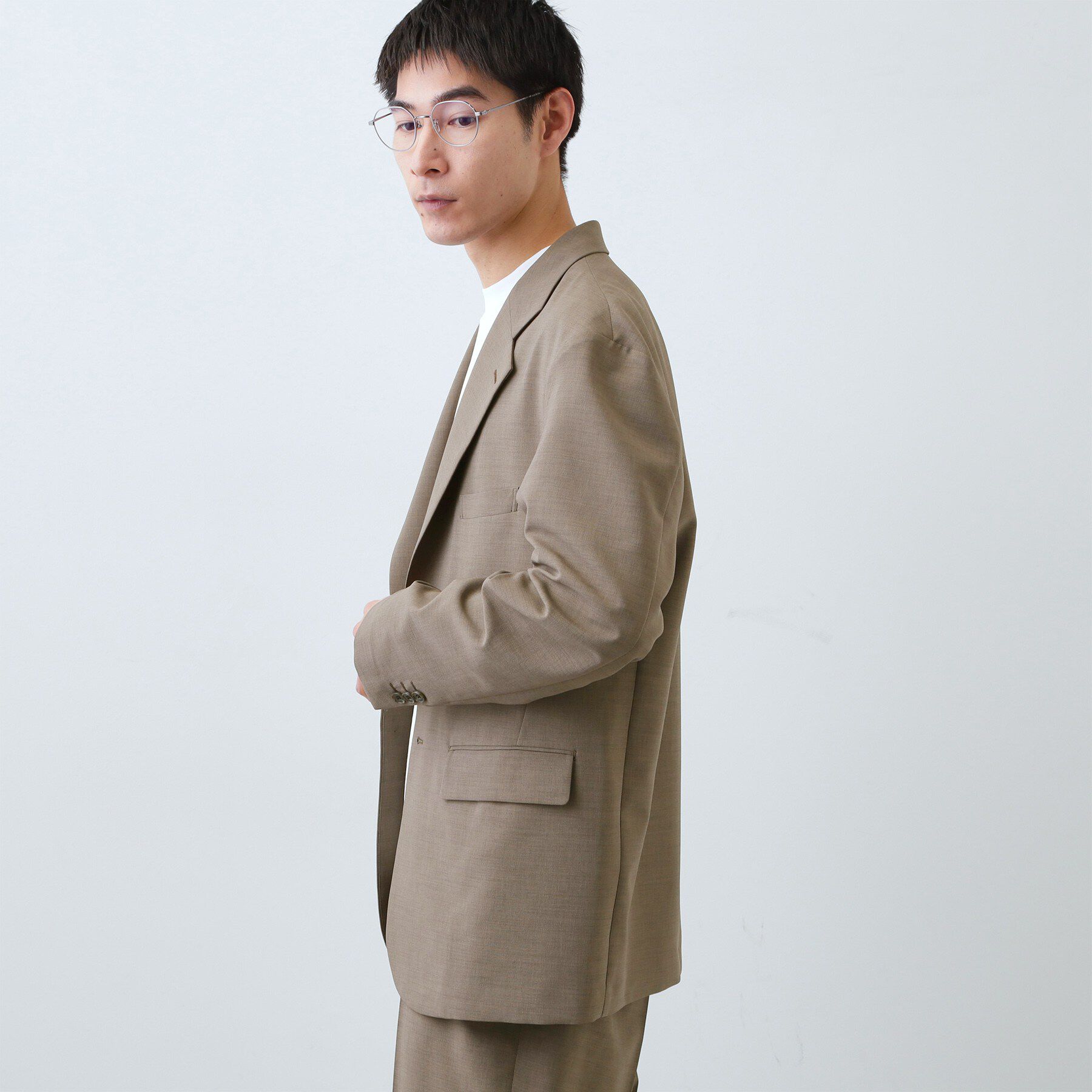 THE SHOP TK「AVANT LINO リラックスジャケット セットアップ可／洗濯機OK」|テーラードジャケット|