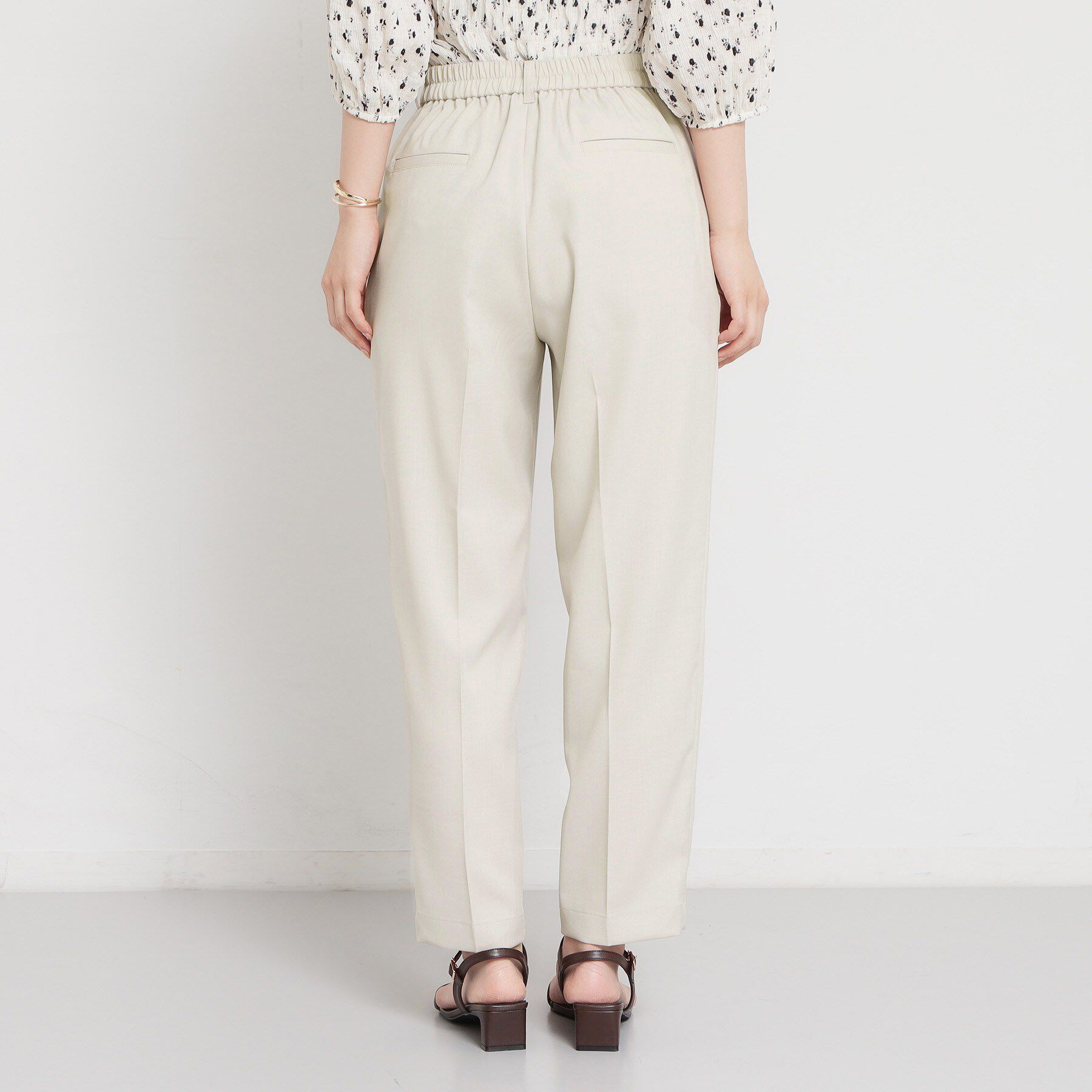 THE SHOP TK「【XS-XL/洗える】オン・オフ問わずきれいに決まる 麻調テーパードパンツ」|その他|