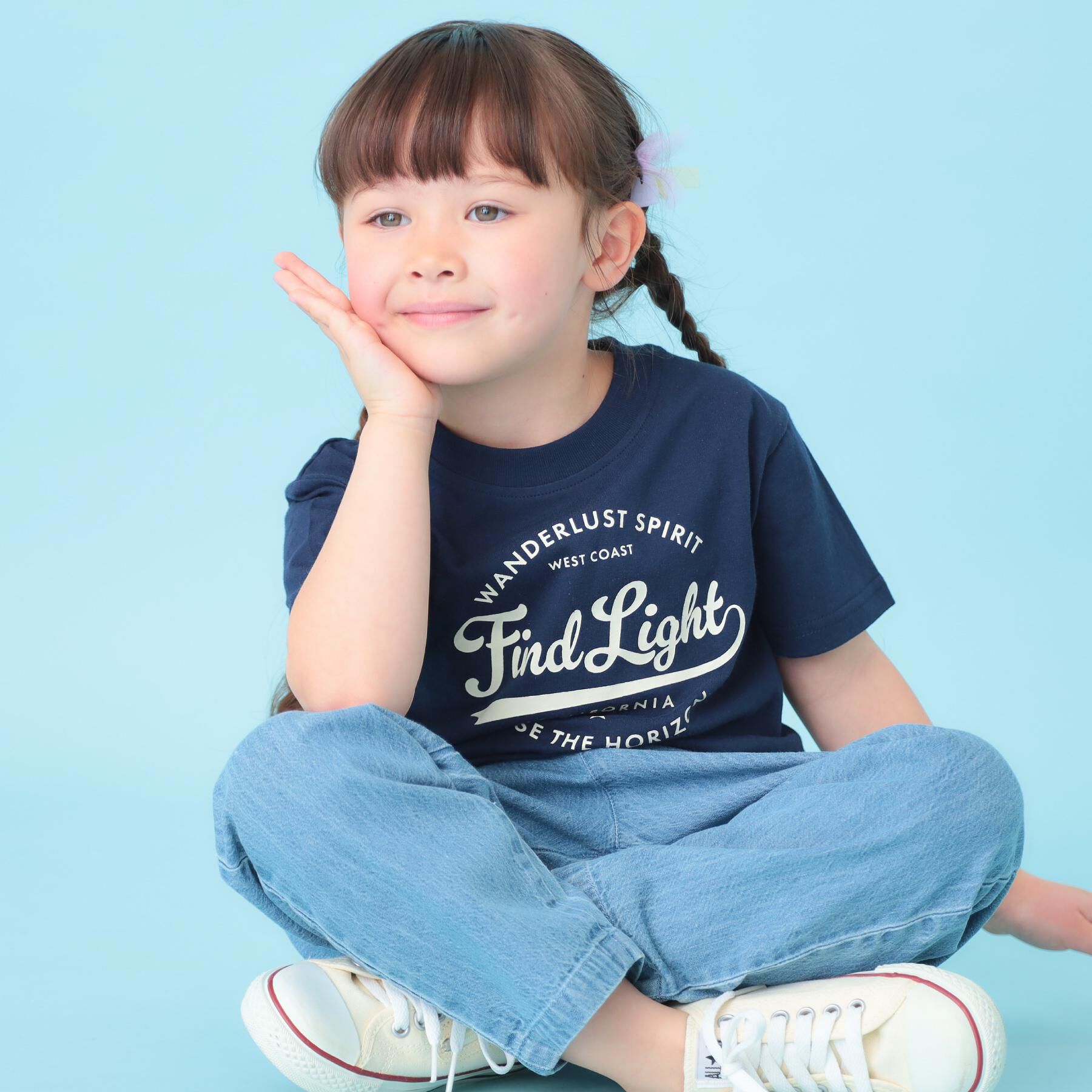 THE SHOP TK「天竺アソート アメカジプリント 半袖Tシャツ ロゴ・キャット・ハンバーガー」|Tシャツ・カットソー|ネイビー(194)