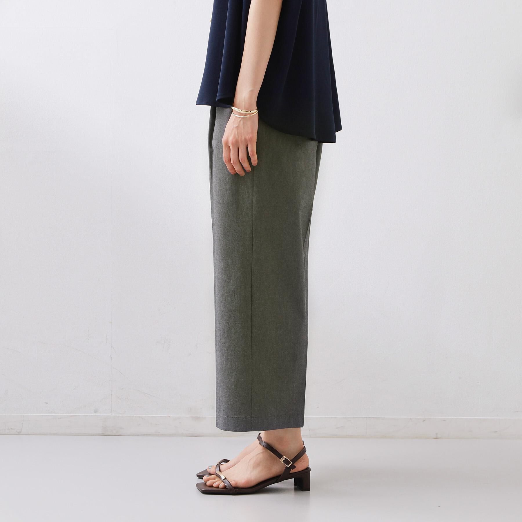 THE SHOP TK「【XS-XL/着丈選べる】心地よいストレッチワイドパンツ」|その他|