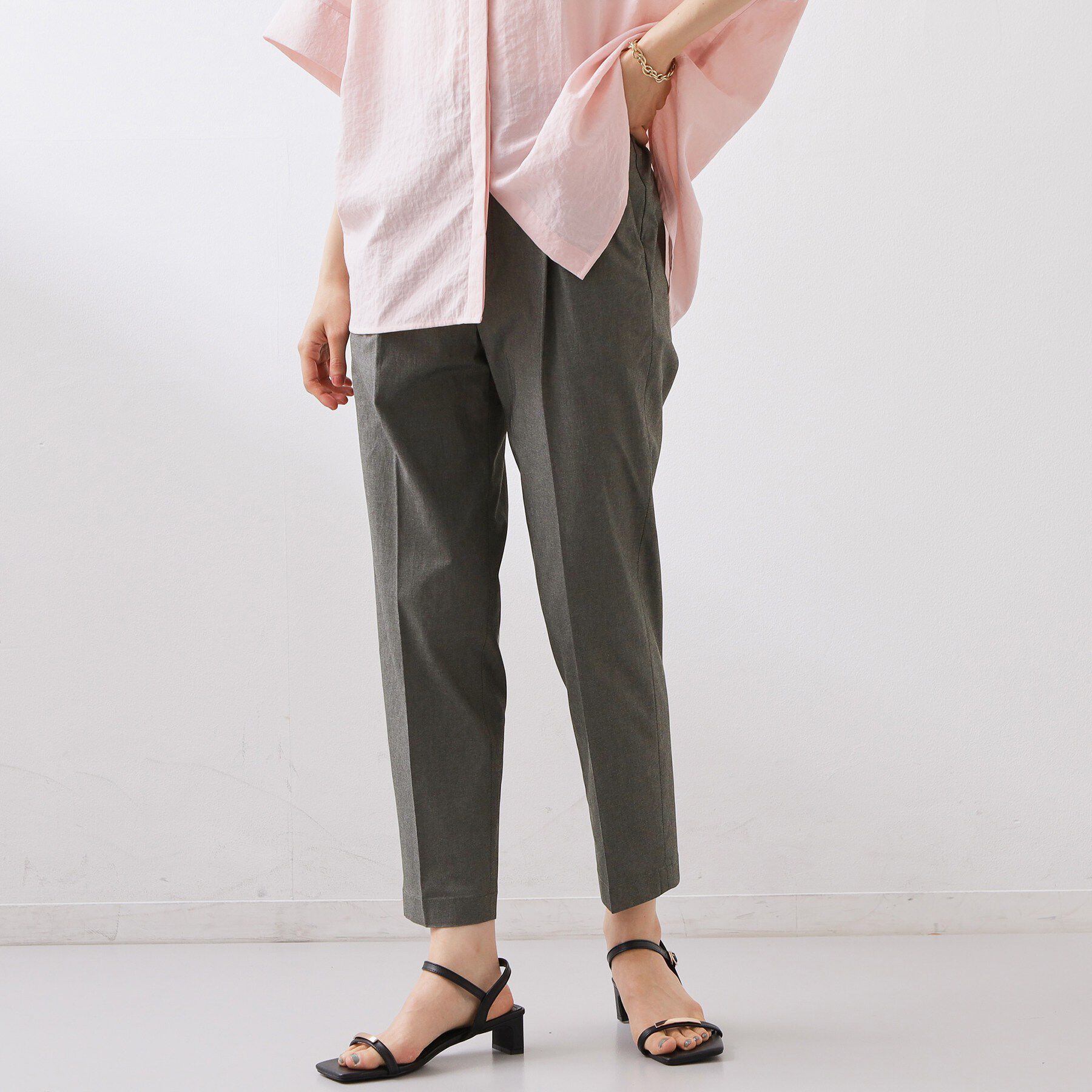 THE SHOP TK「【XS-XL/着丈選べる】細見えストレッチテーパードパンツ」|その他|