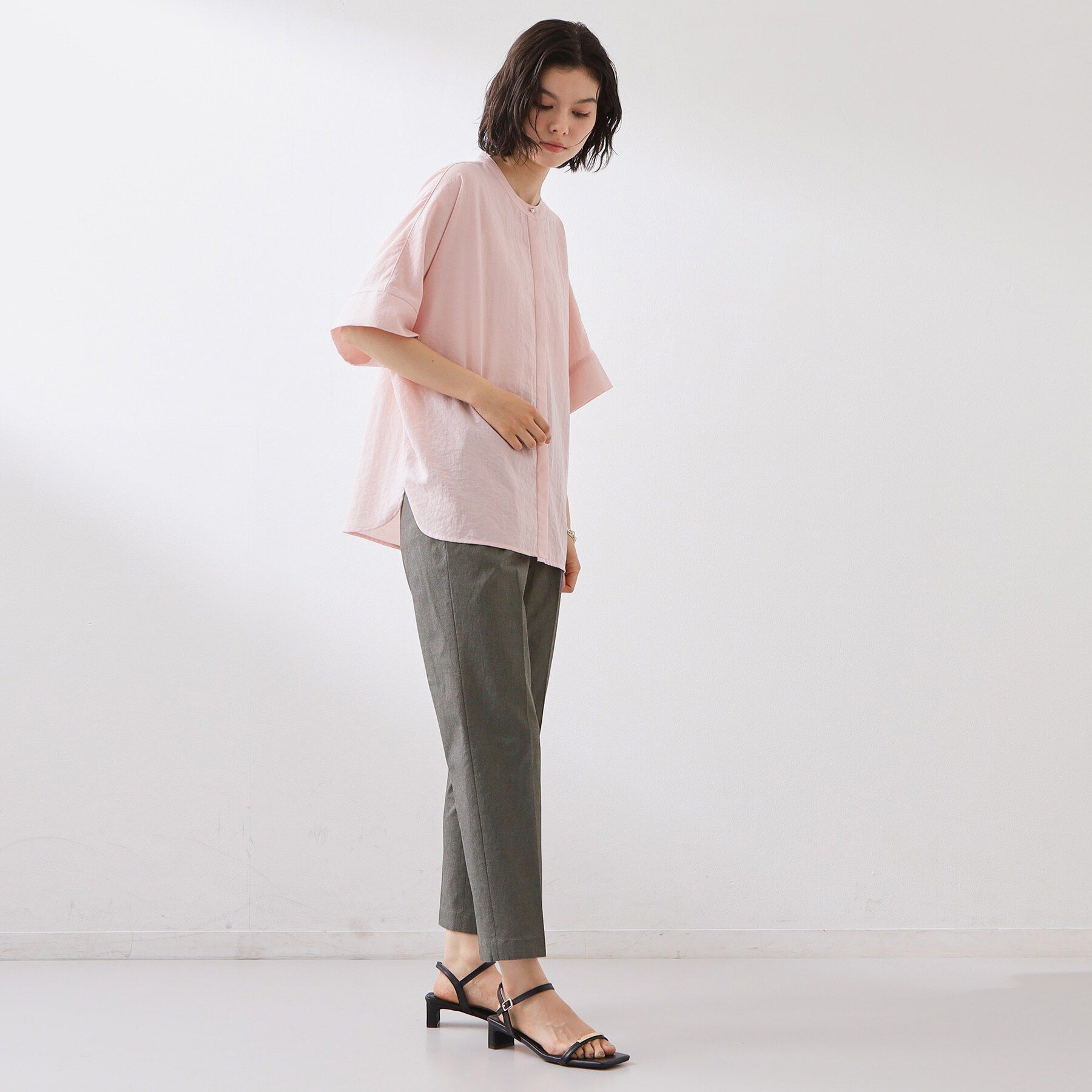 THE SHOP TK「【XS-XL/着丈選べる】細見えストレッチテーパードパンツ」|その他|