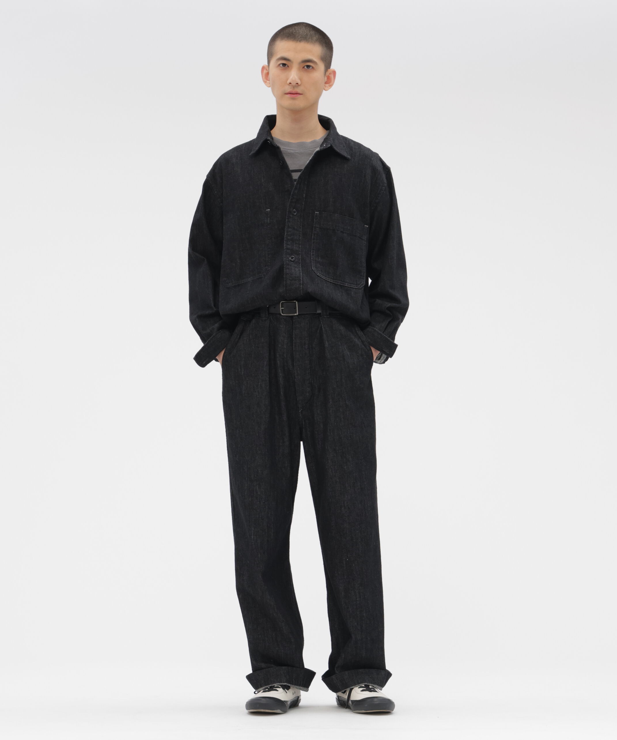 MHL.「CANTON BLACK LIGHT DENIM SHIRT」|シャツ・ブラウス|