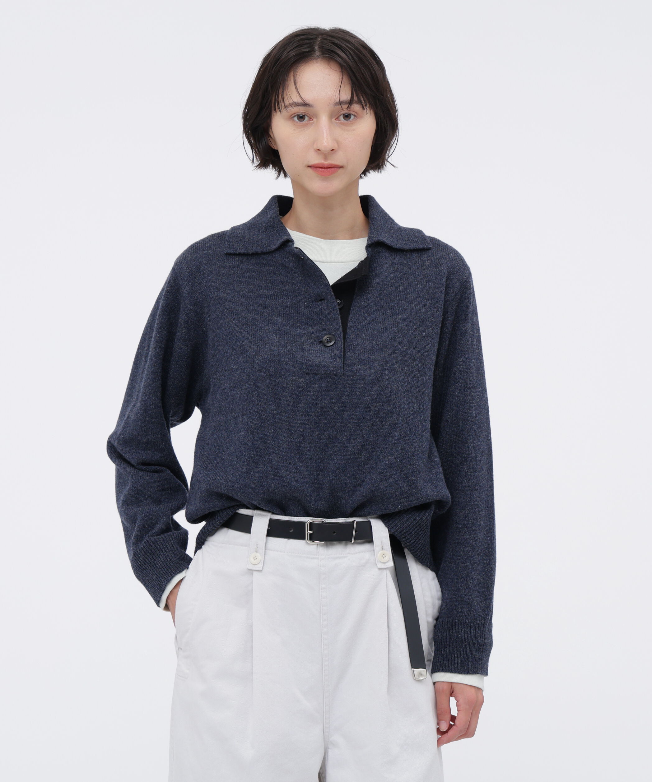 MHL.「WASHABLE DRY WOOL KNITWEAR」|ニット・セーター|INDIGO5