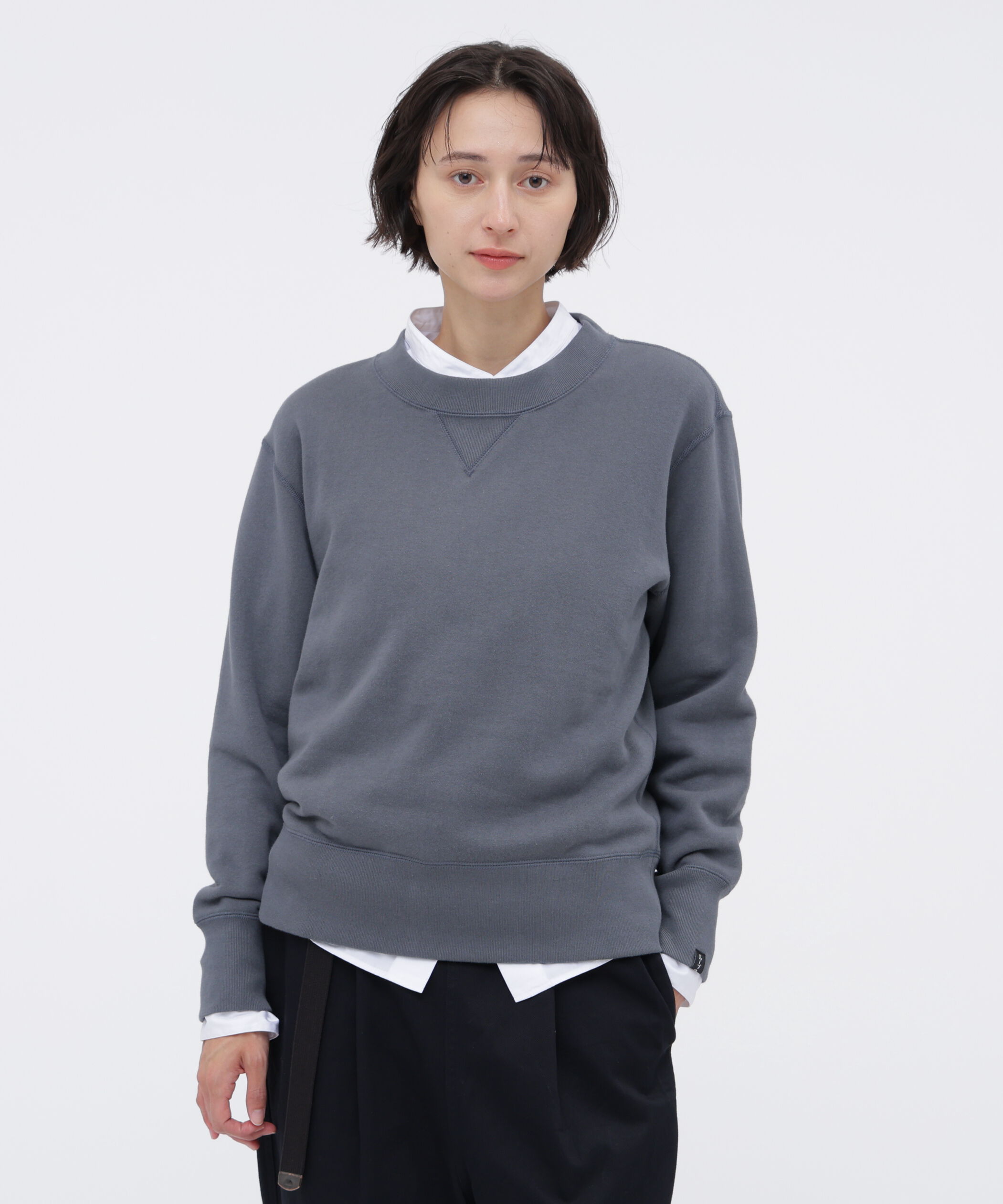 MHL.「LIGHT LOOPBACK COTTON CREW NECK」|Tシャツ・カットソー|DARK BLUE4